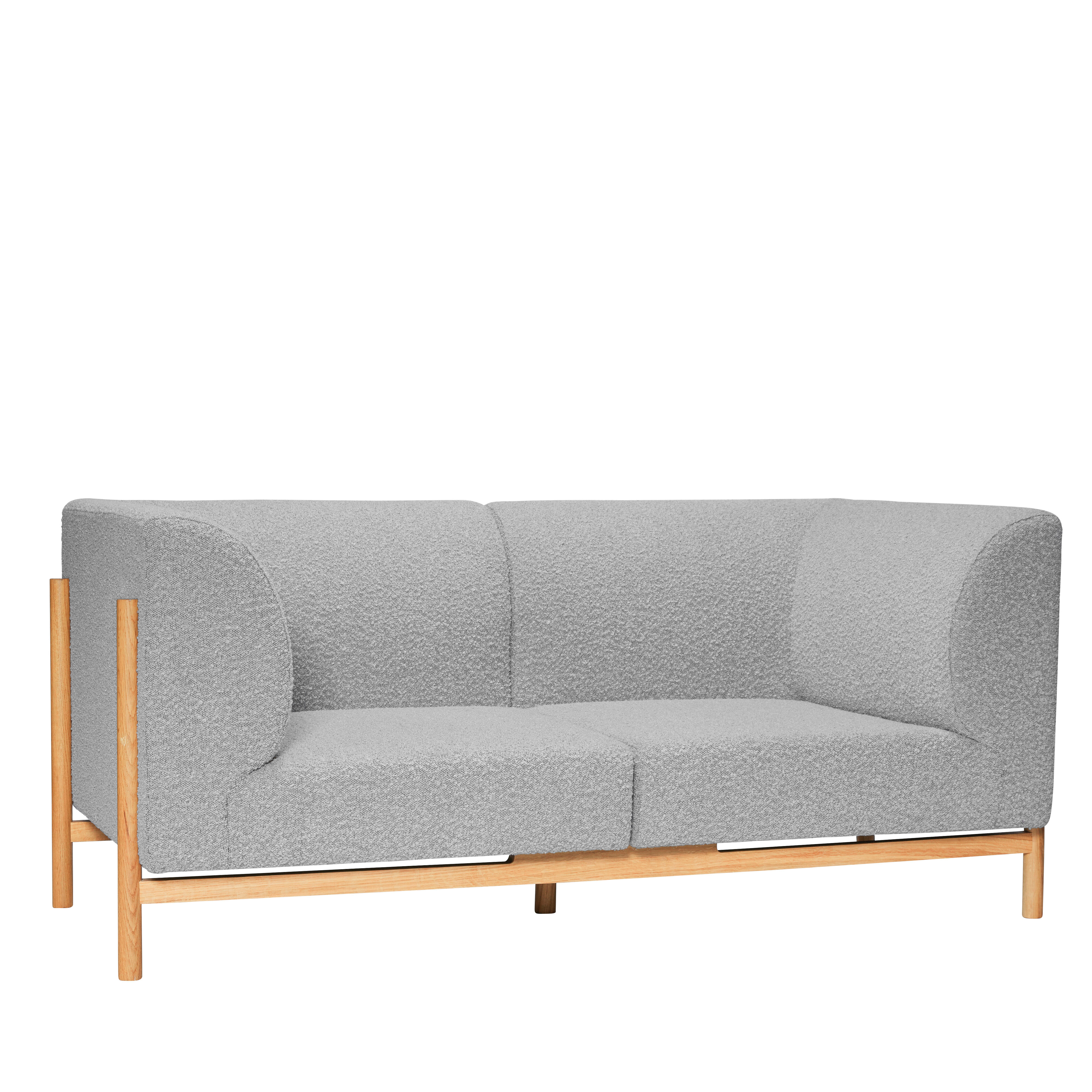 Hübsch Moment Sofa 2 Sitzer Small Grau