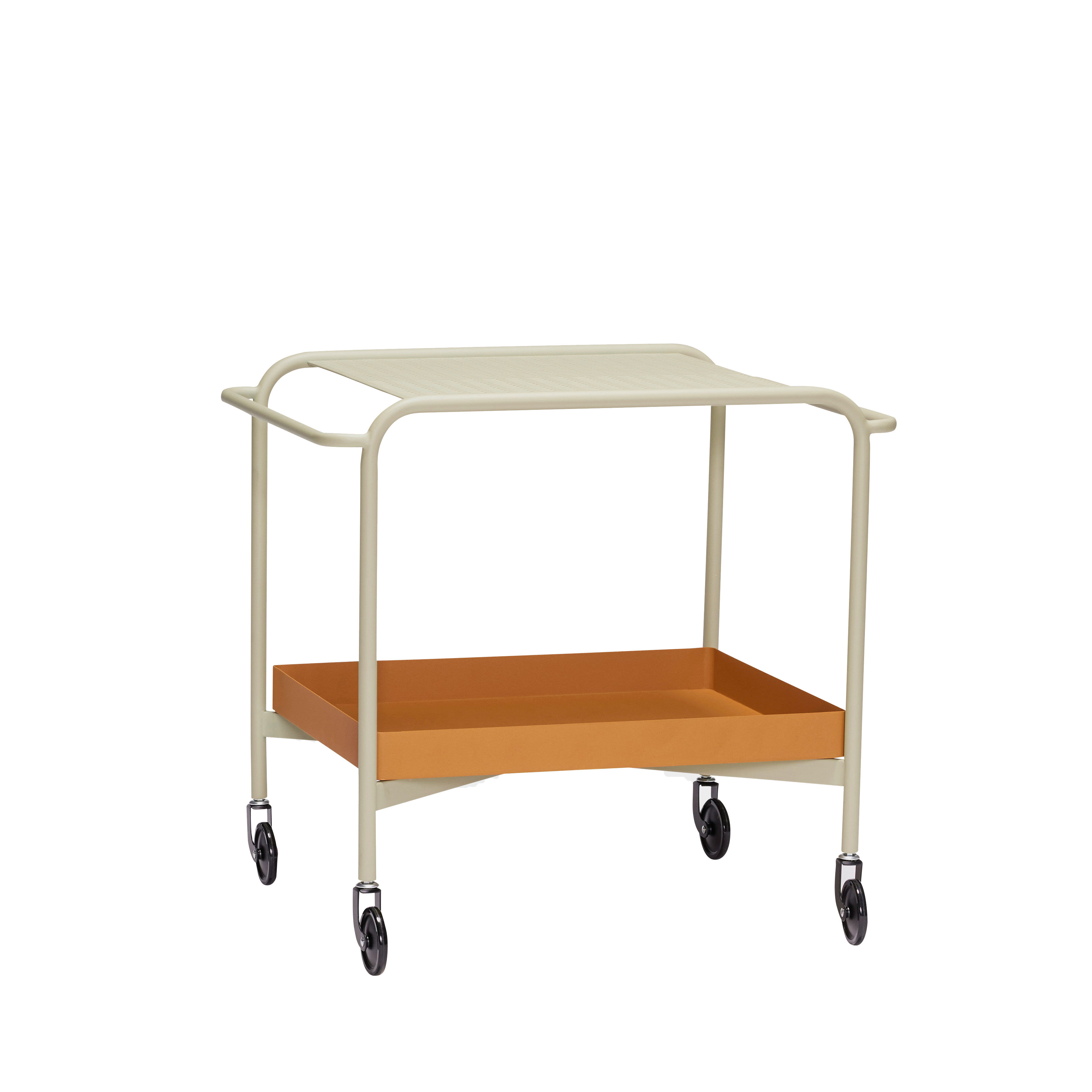 Hübsch Push Servierwagen Sandfarben/Braun
