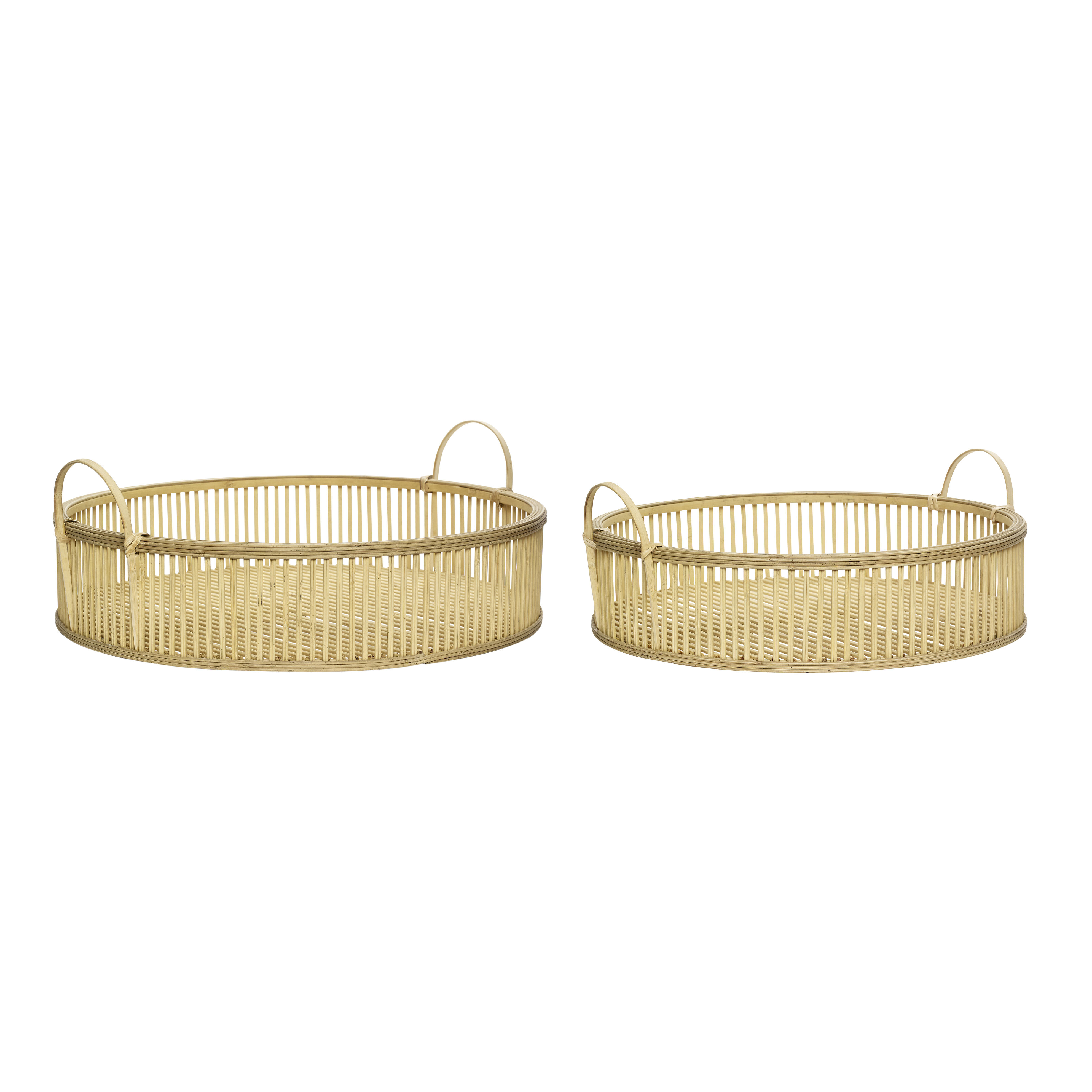 Hübsch Fawn Tabletts Naturfarben (2er Set)