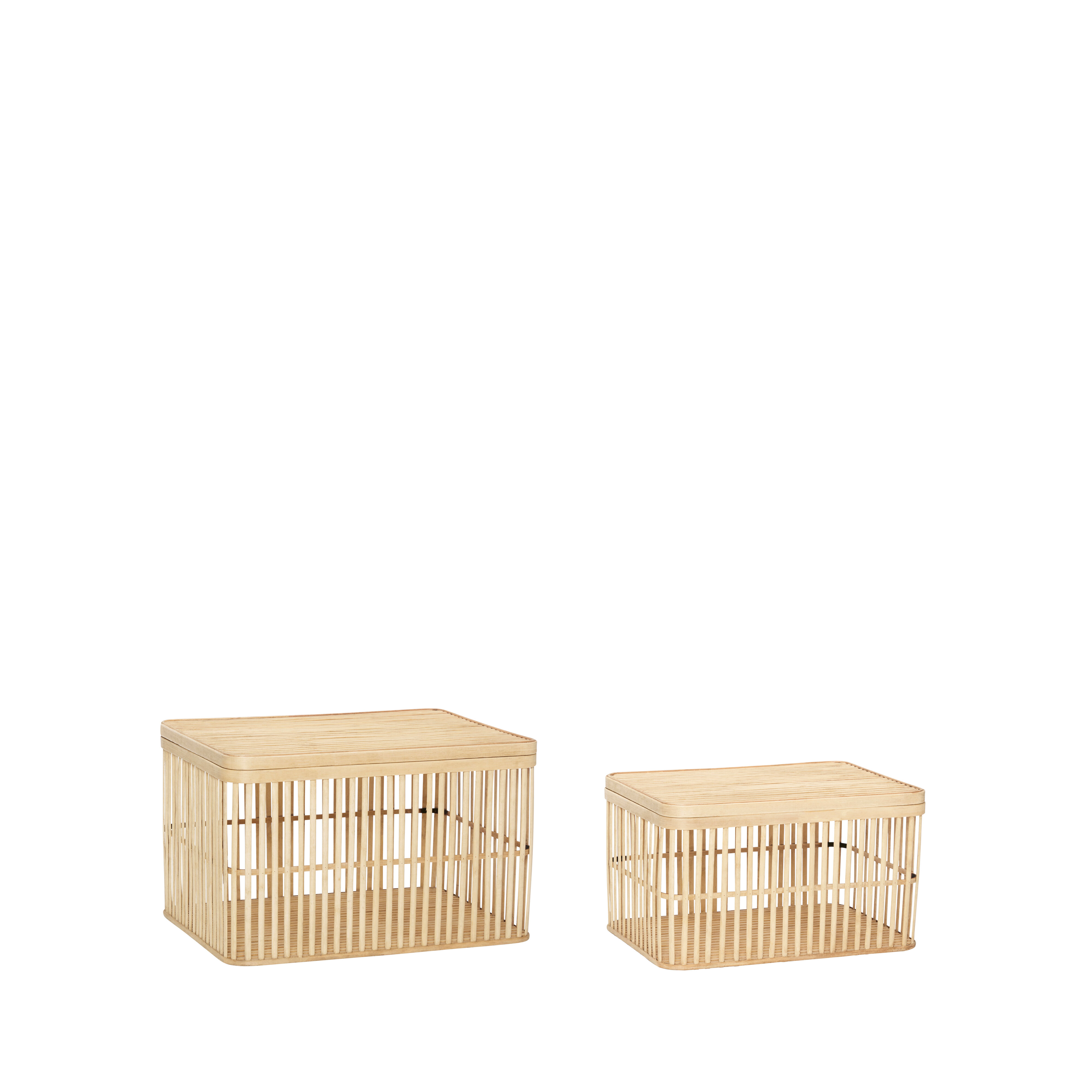 Hübsch Cheery Körbe Naturfarben (2er Set)
