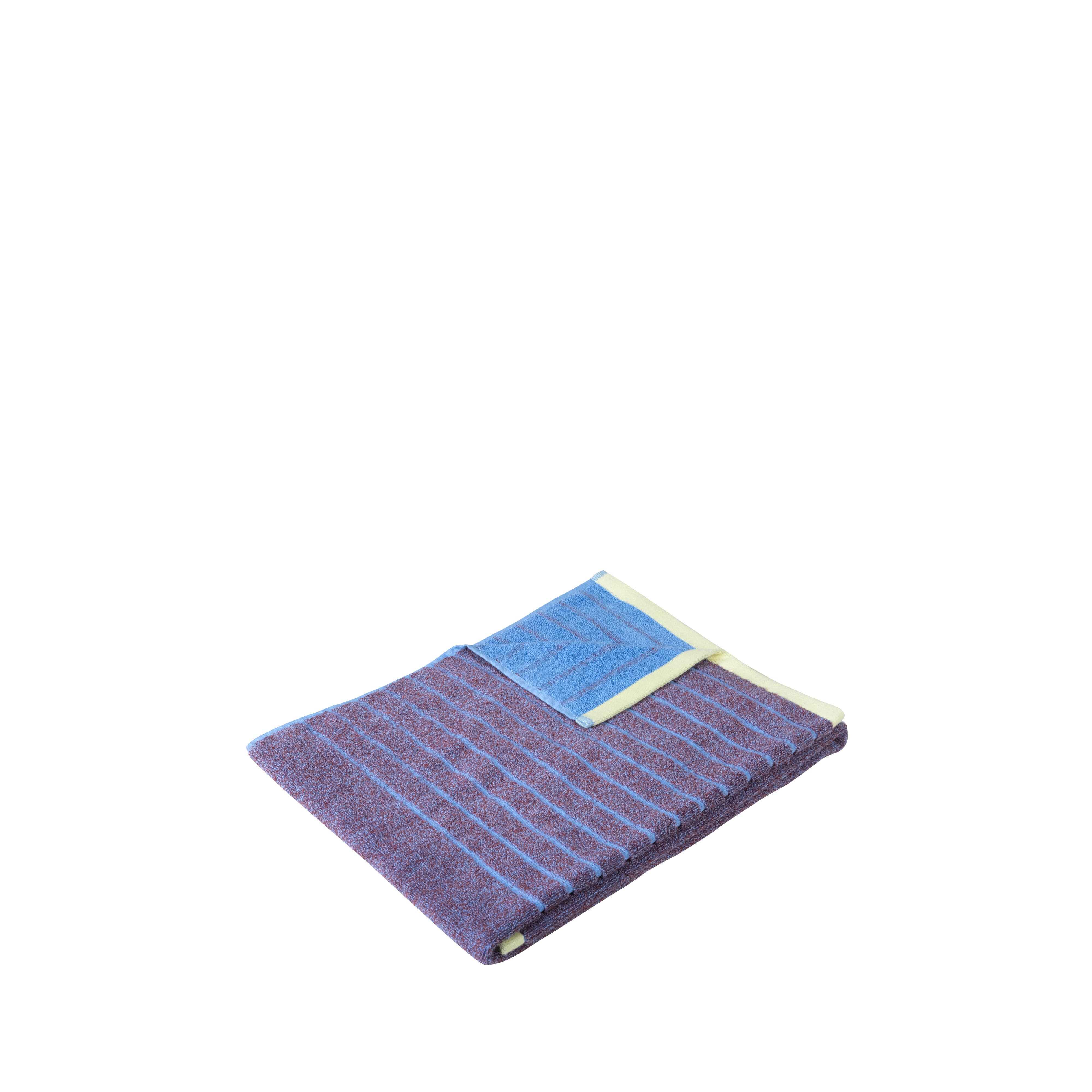 Hübsch Promenade Handtuch Small Lila/Blau
