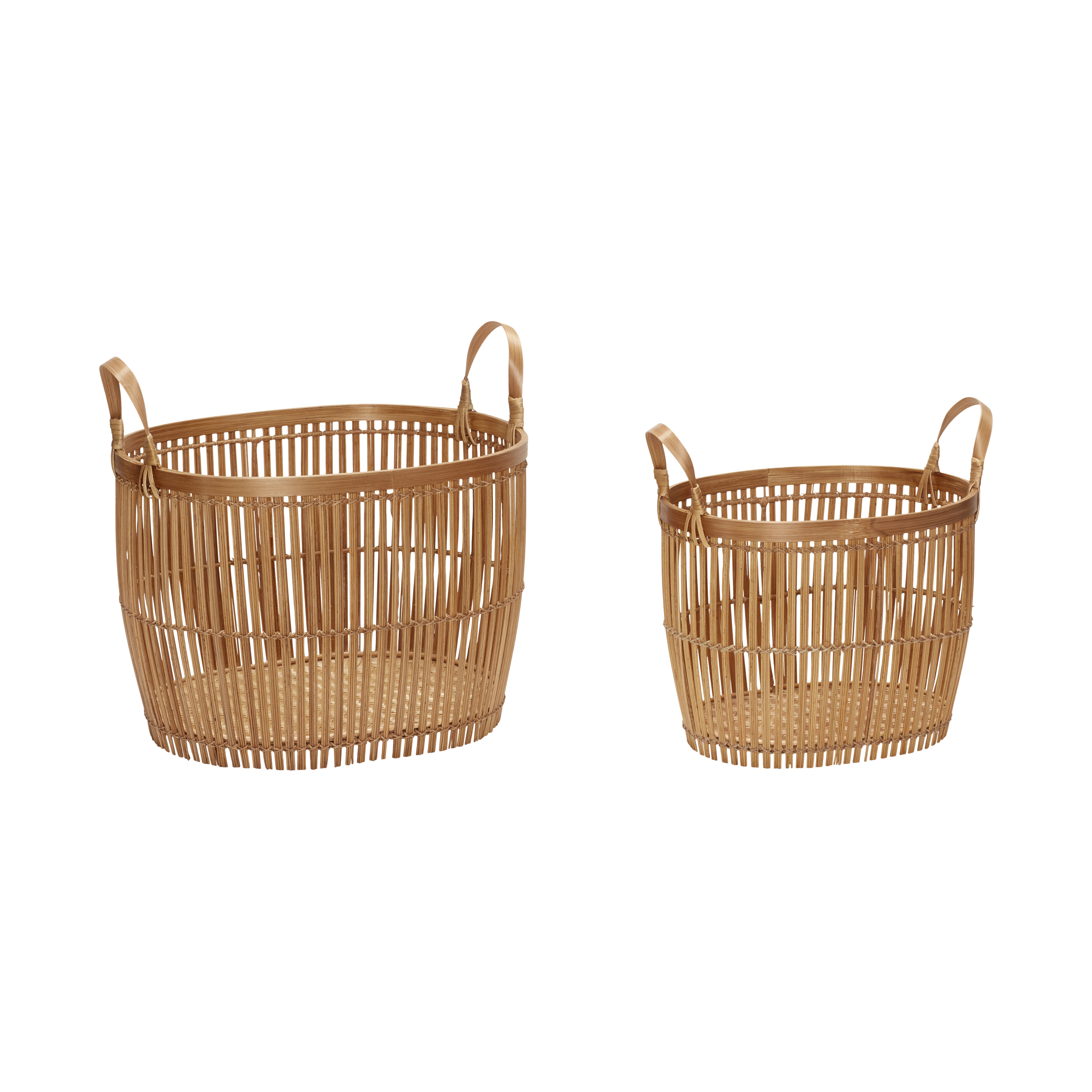 Hübsch Vantage Körbe Small Naturfarben (2er Set)