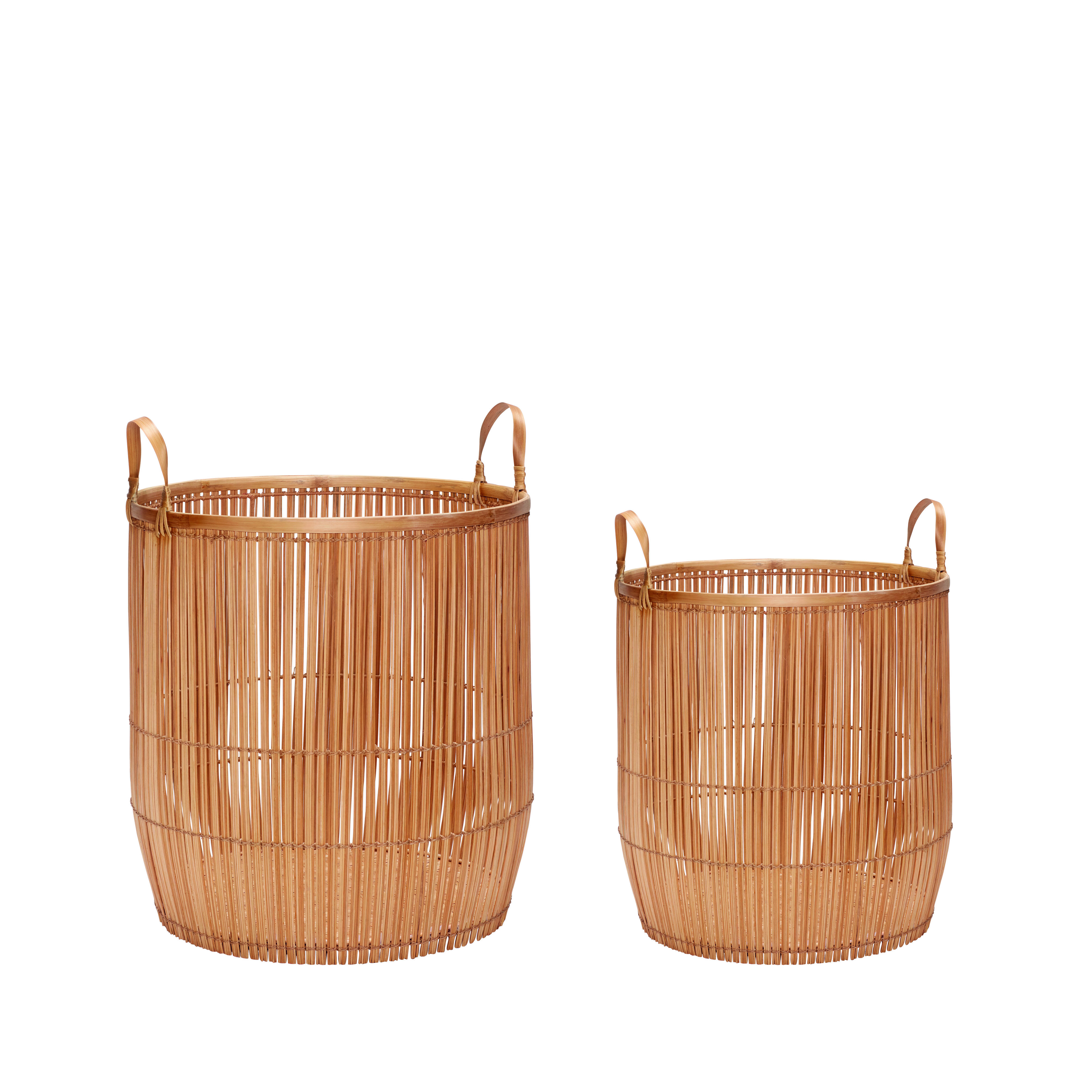 Hübsch Vantage Körbe Large Naturfarben (2er Set)