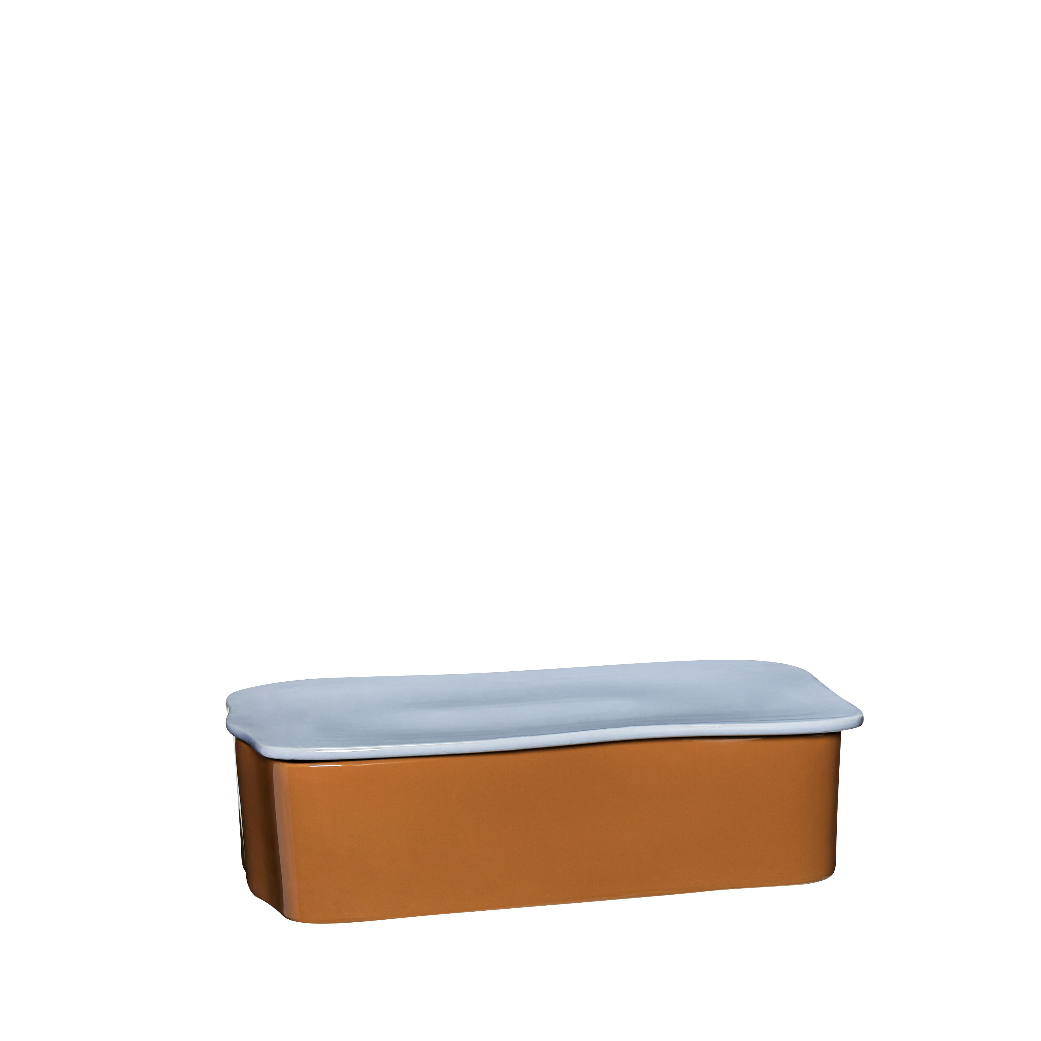 Hübsch Amare Schreibtisch Organizer Large Braun/Hellblau