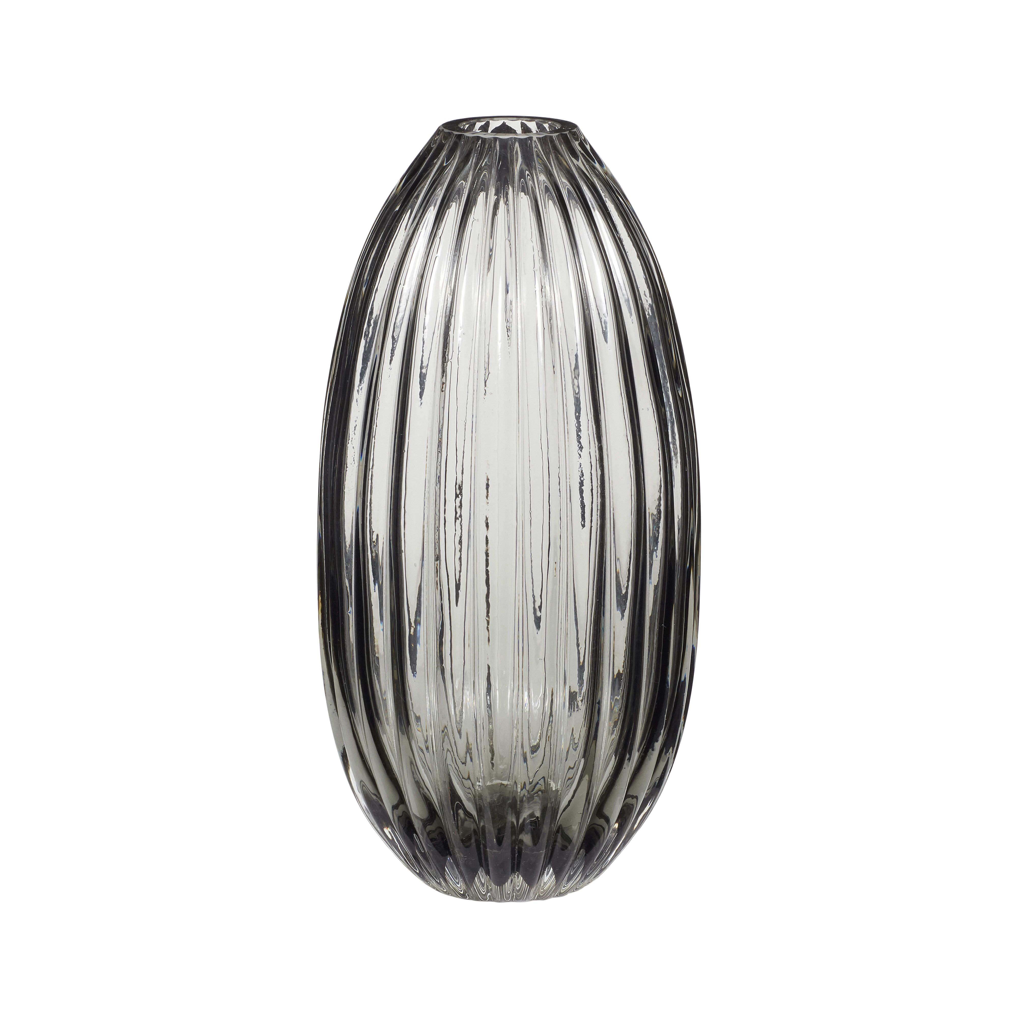 Hübsch Ripple Vase Grå