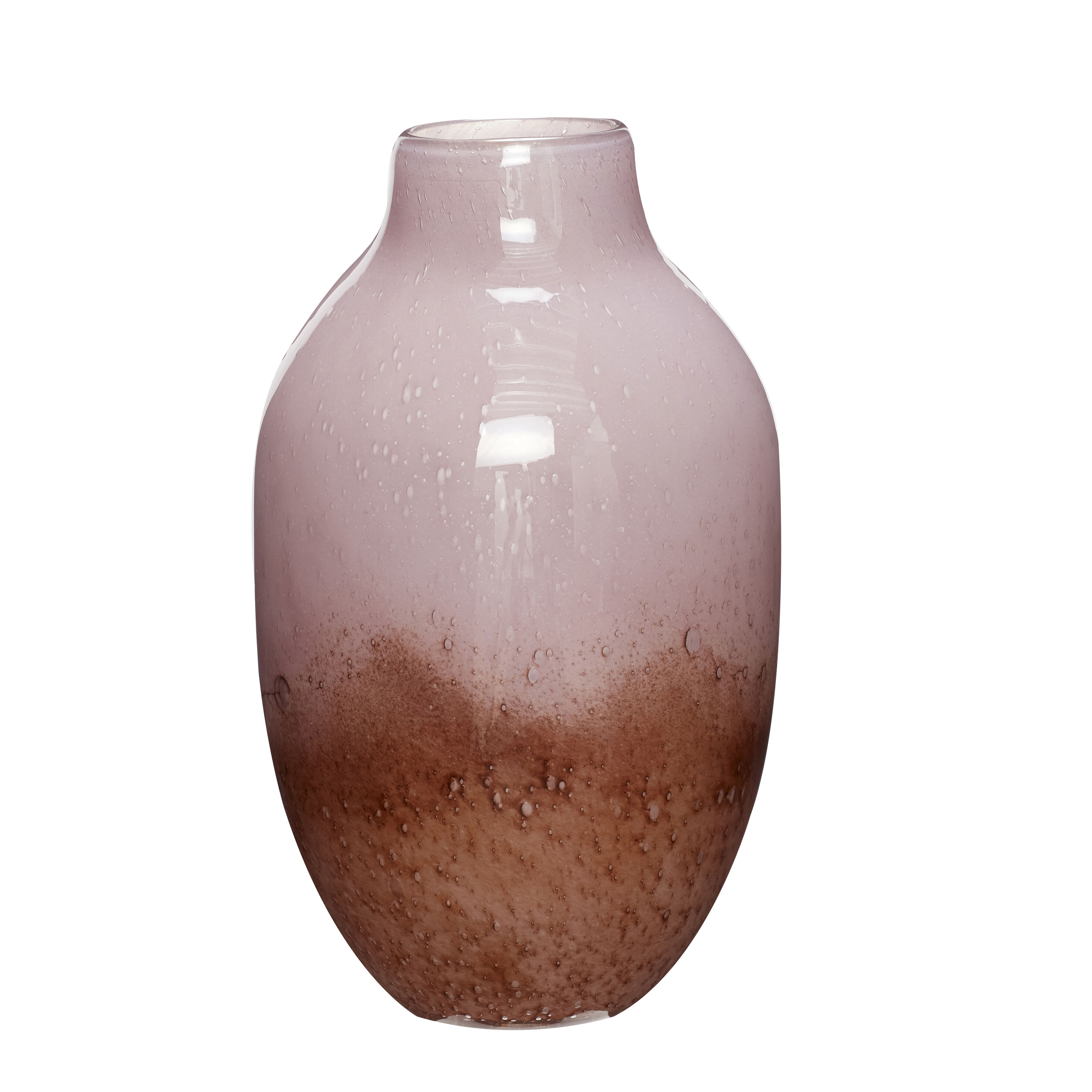 Hübsch Posy Vase Rotbraun/Alt rosa