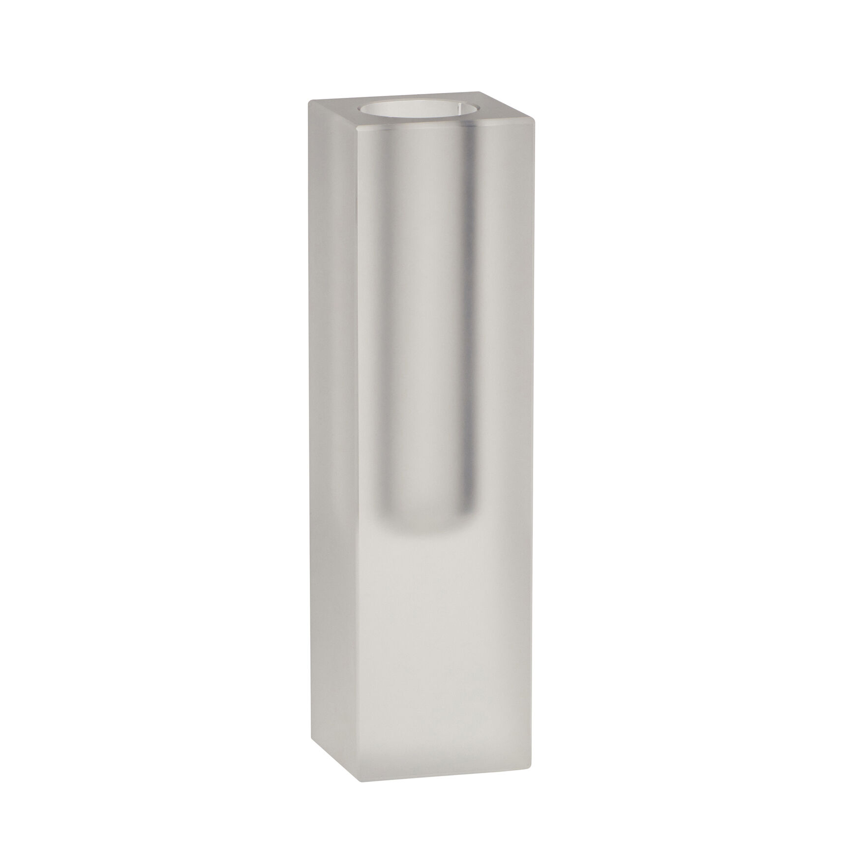 Hübsch Block Vase Smal Frosted