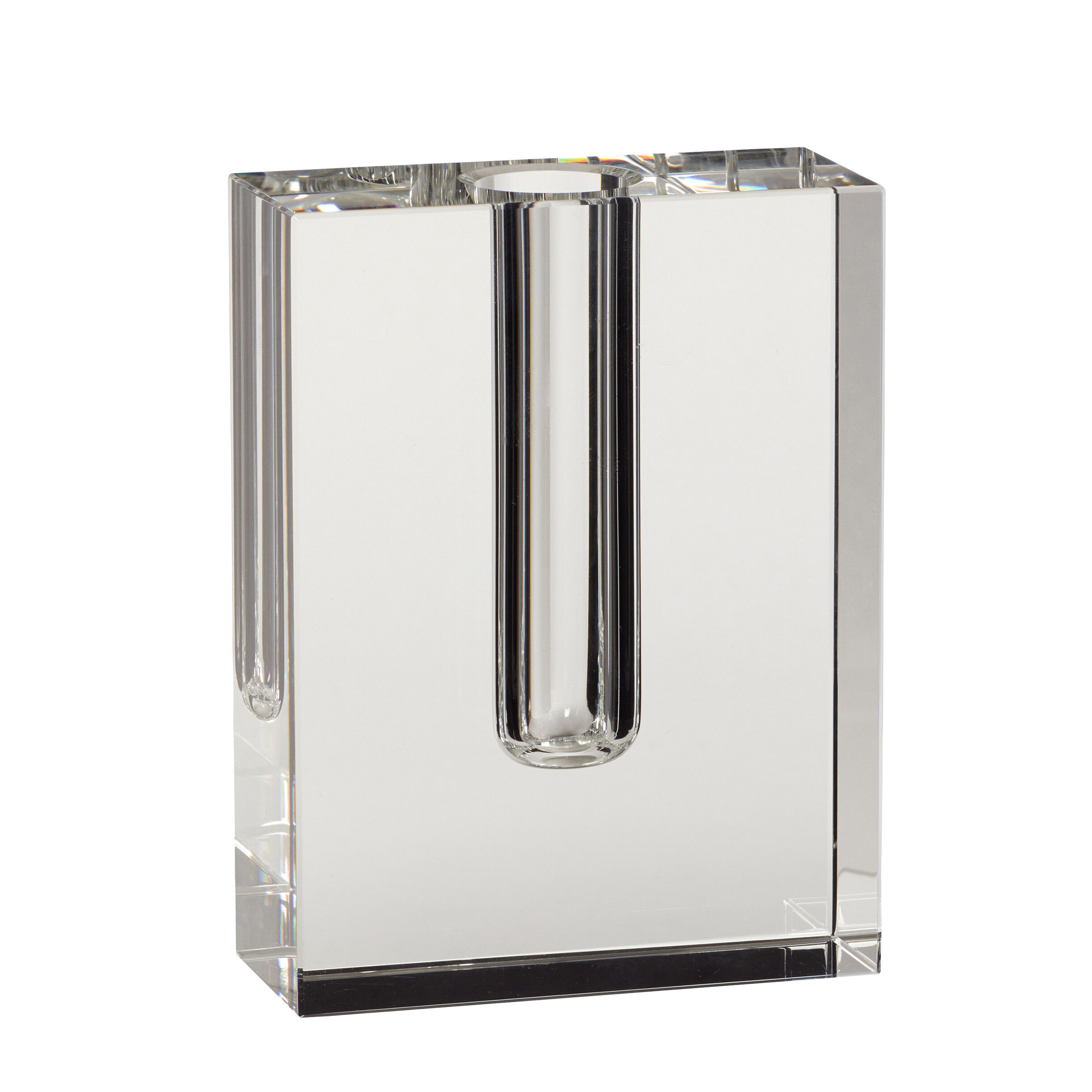 Hübsch Block Vase Klar