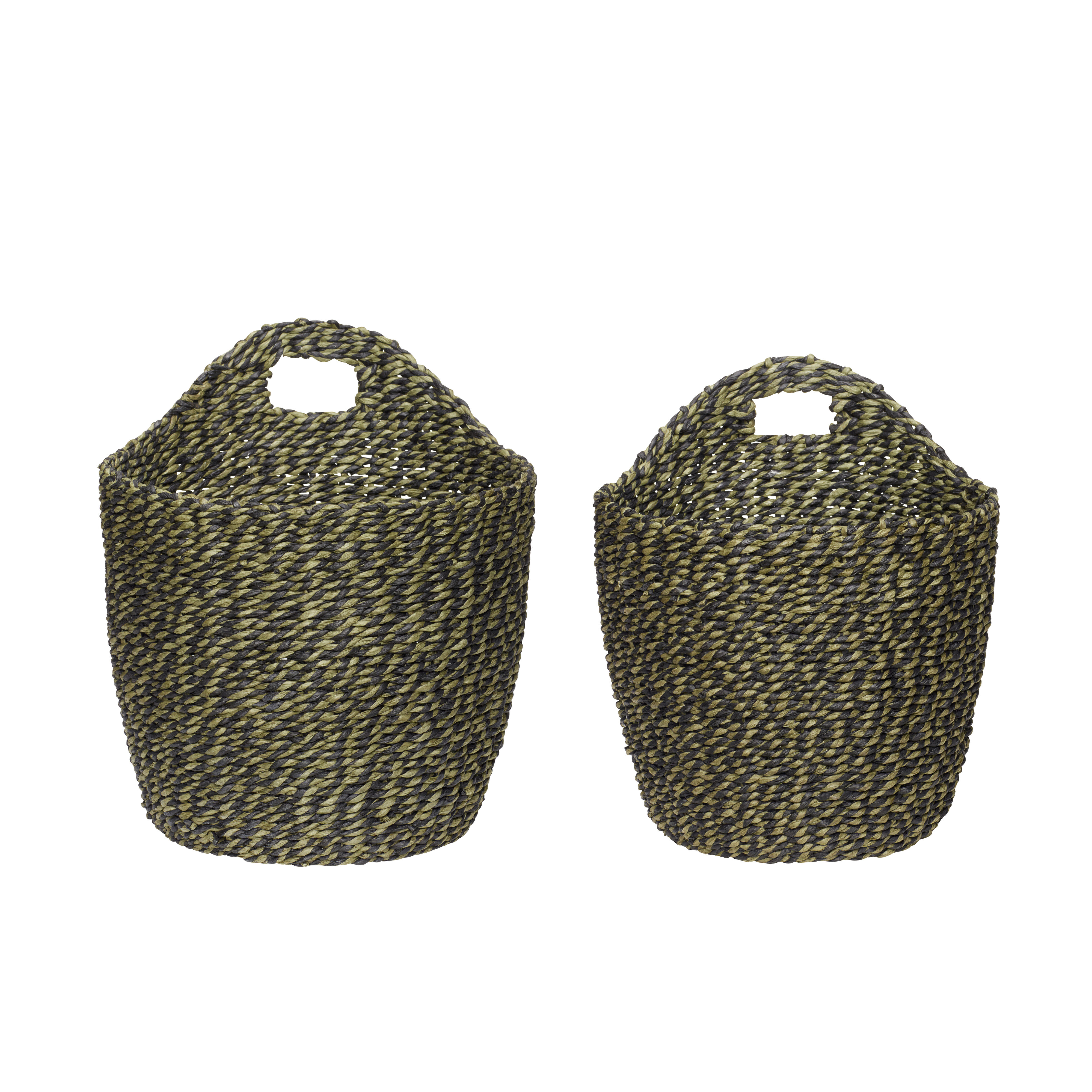 Hübsch Nook Körbe Grün (2er Set)