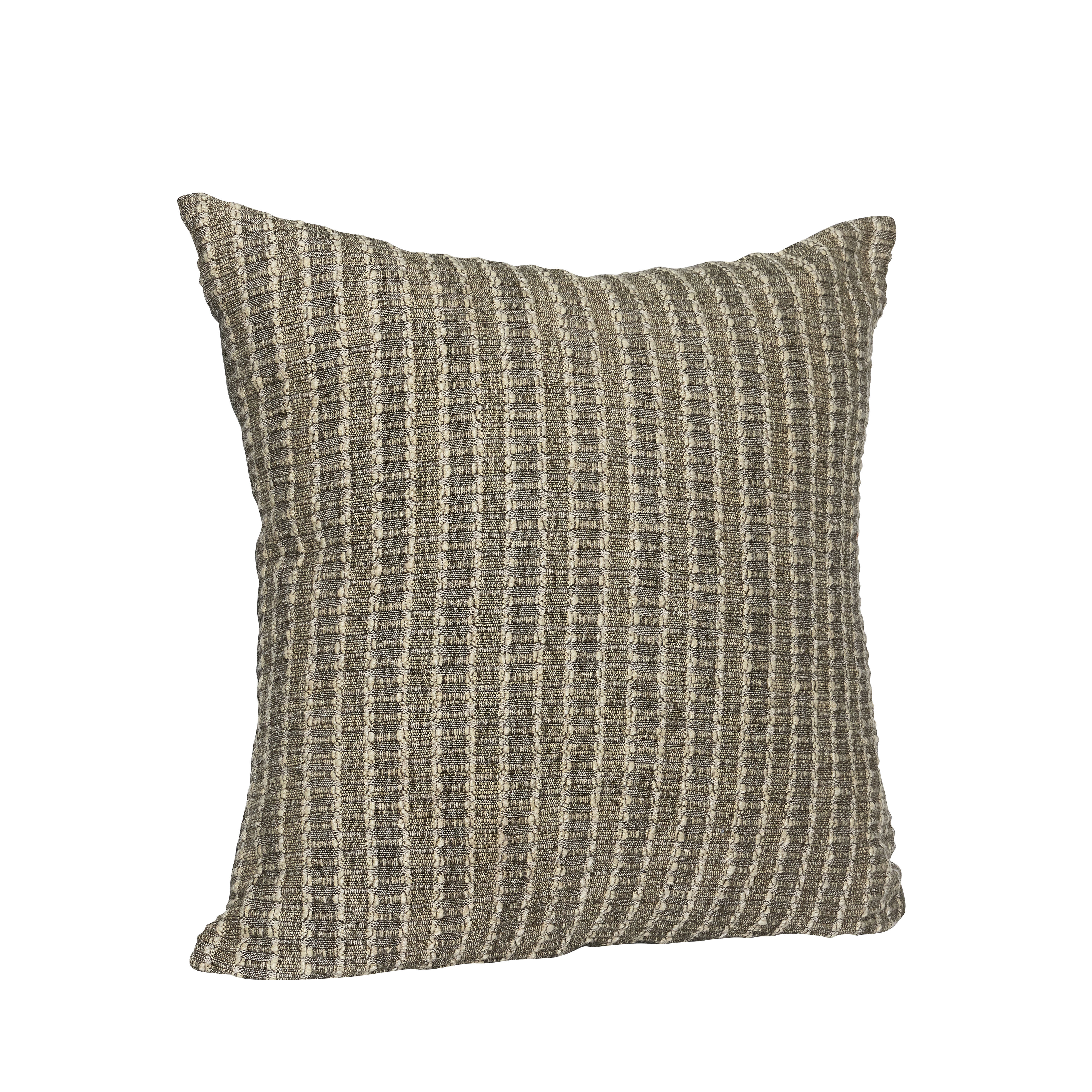 Hübsch Ori Pude Olivengrøn/Beige