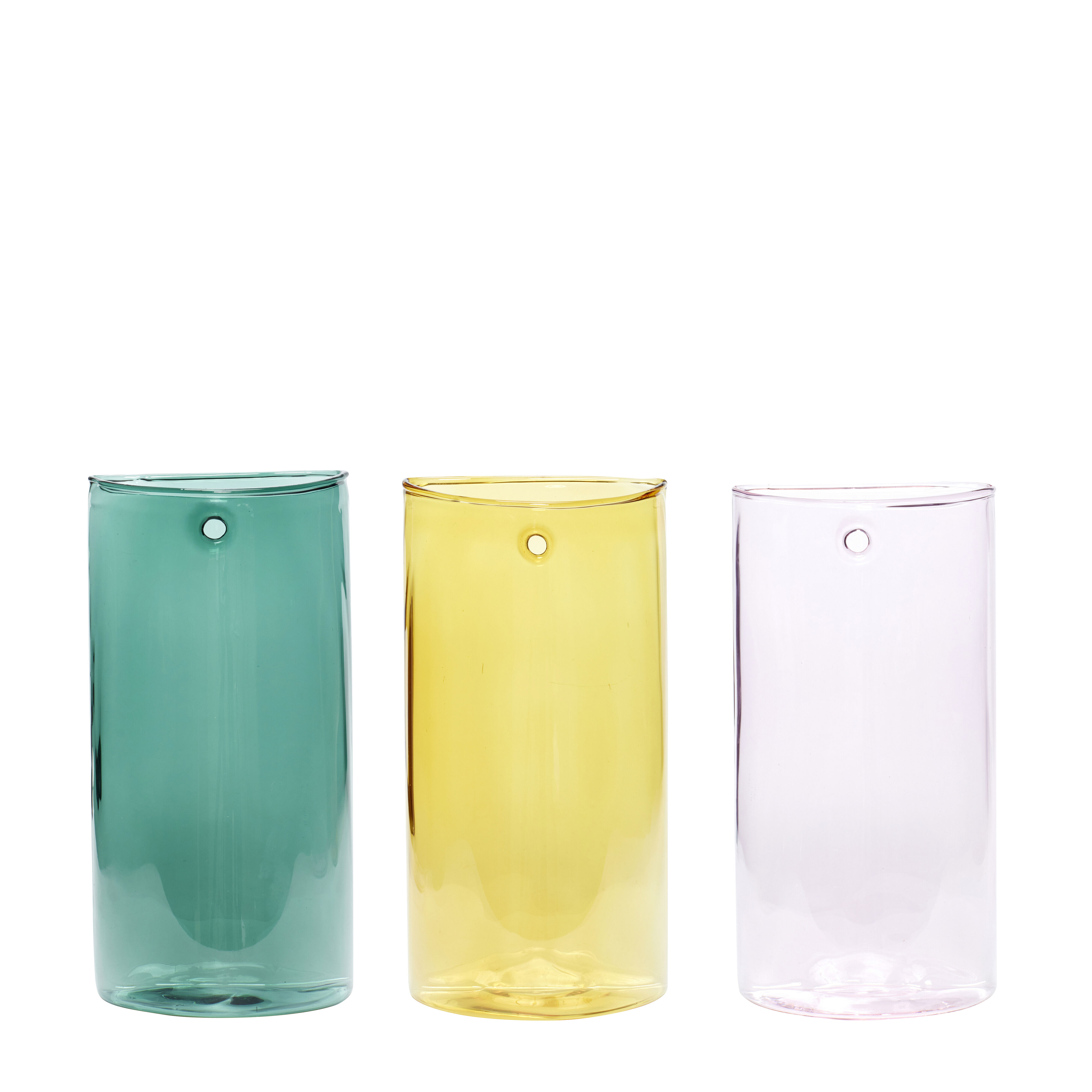 Hübsch Popsicle Vasen Multifarben (3er Set)