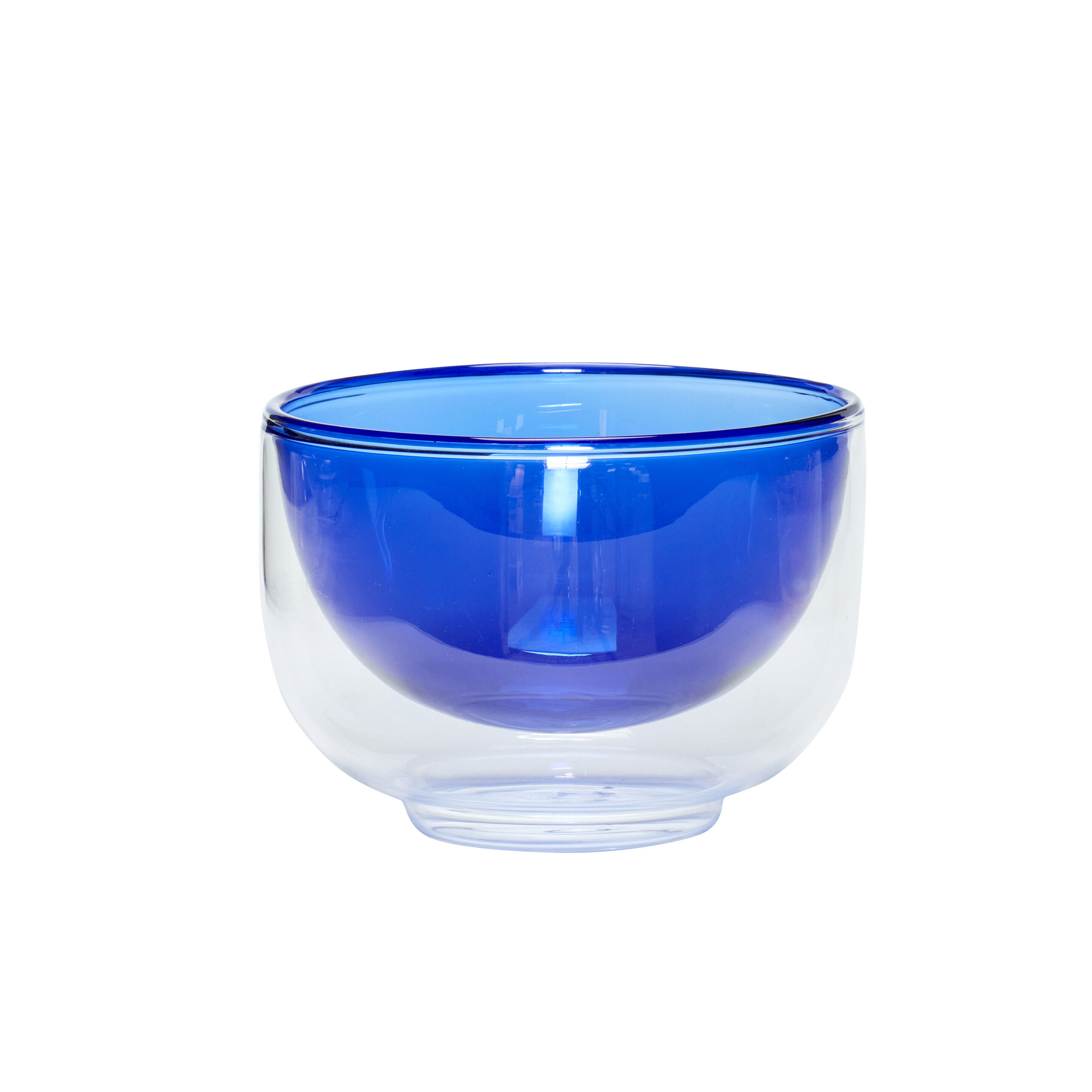Hübsch Kiosk Glas Schalen Blau
