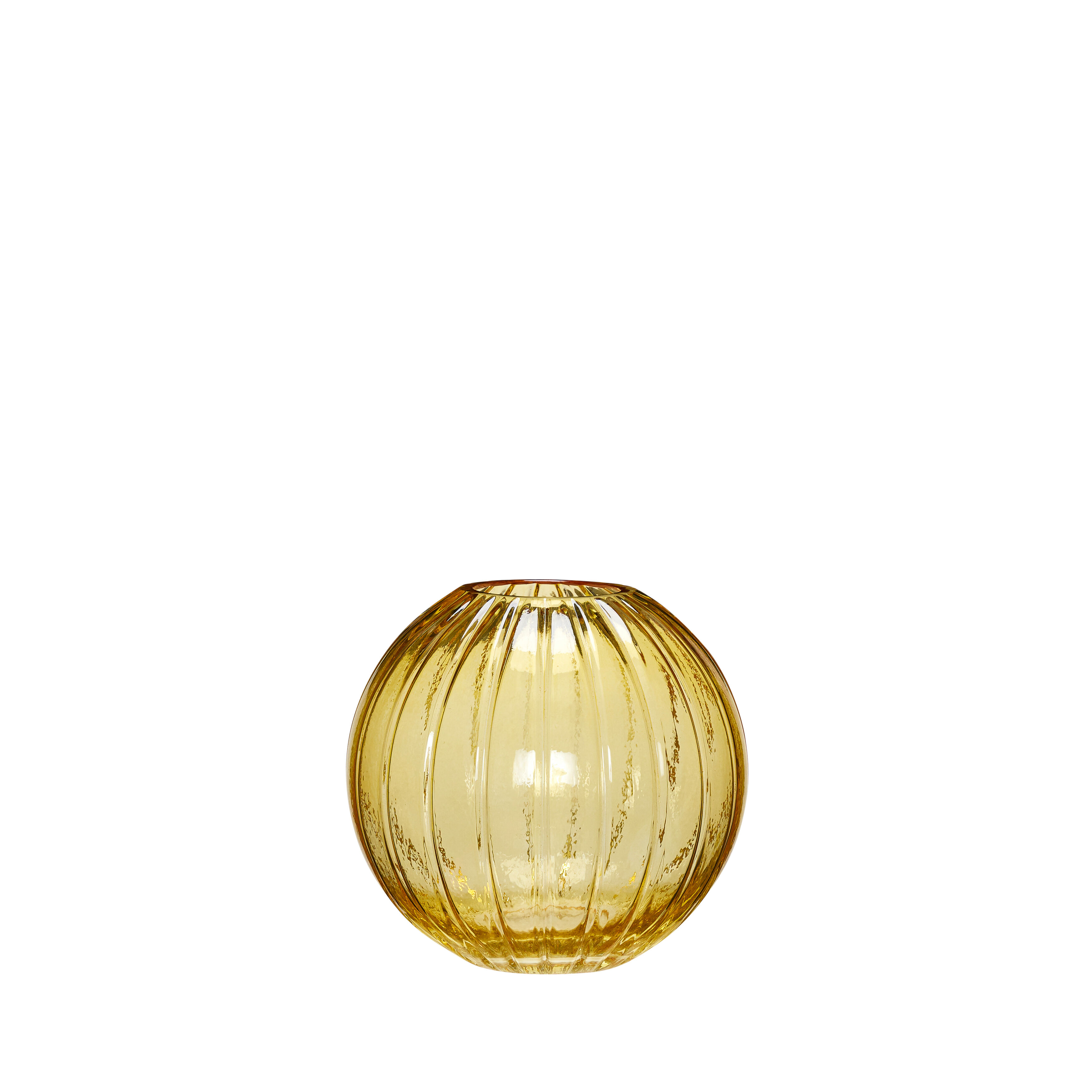 Hübsch Fleur Vase Runde Gelb