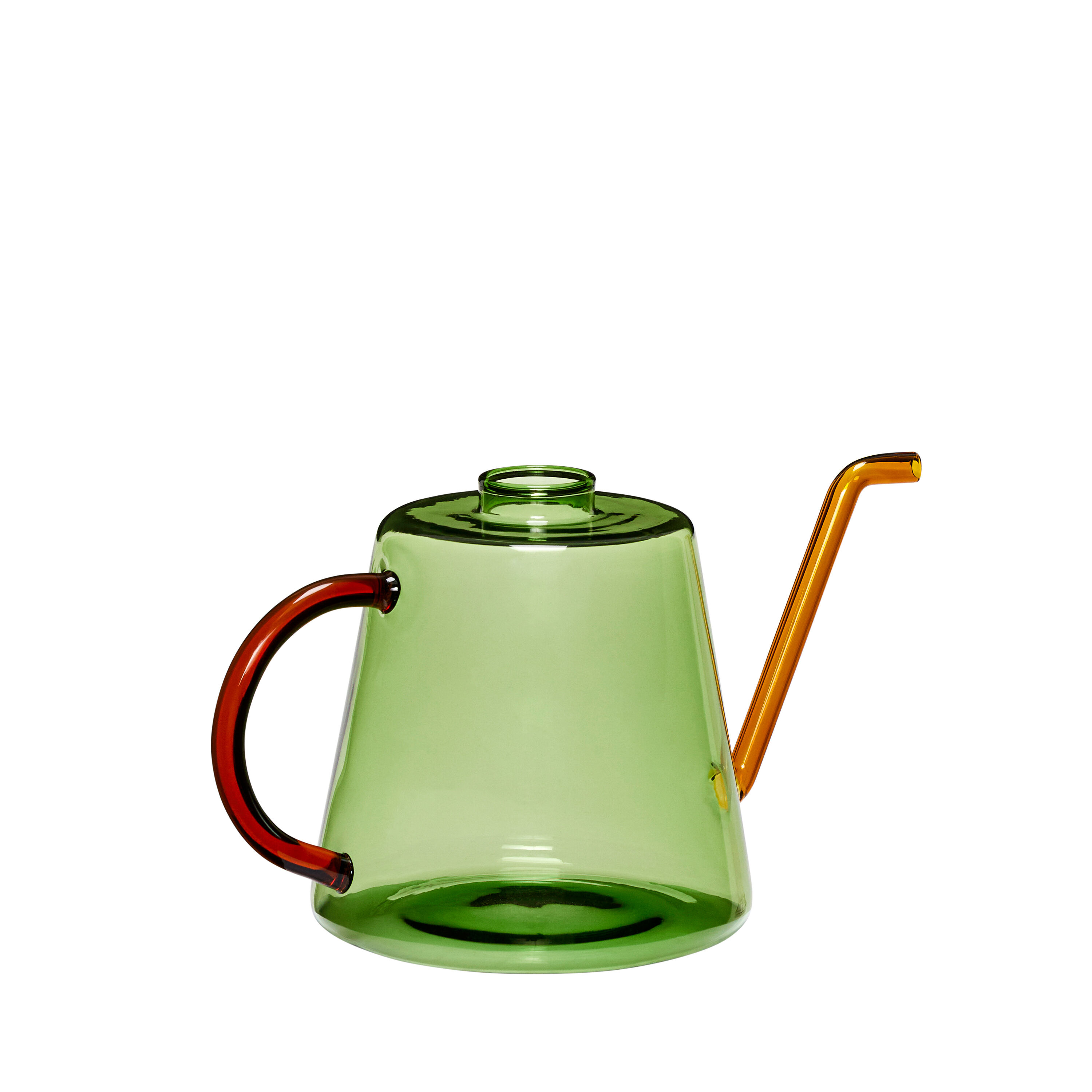 Hübsch Flora Gießkanne Grün/Bernstein