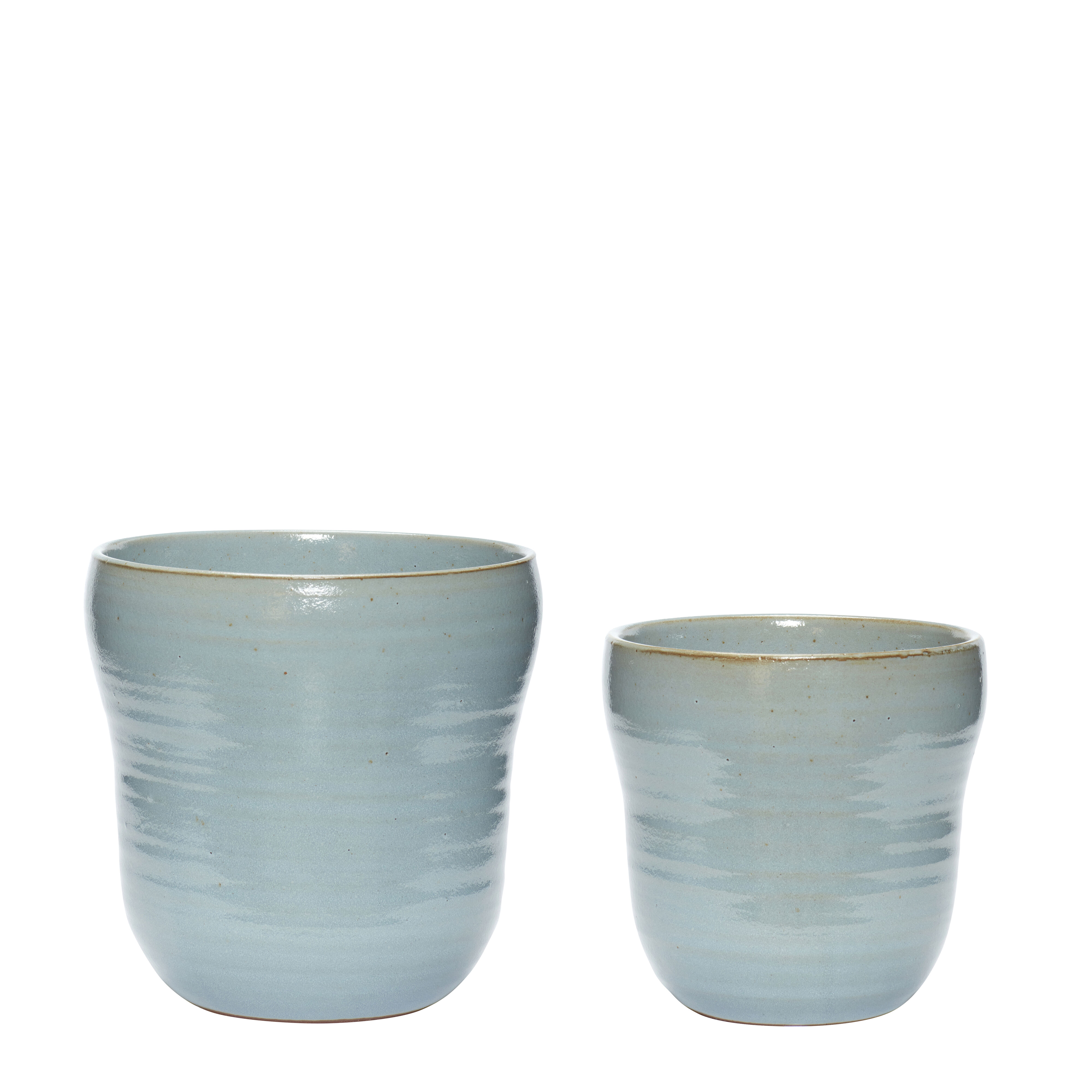 Hübsch Care Töpfe Hellblau (2er Set)