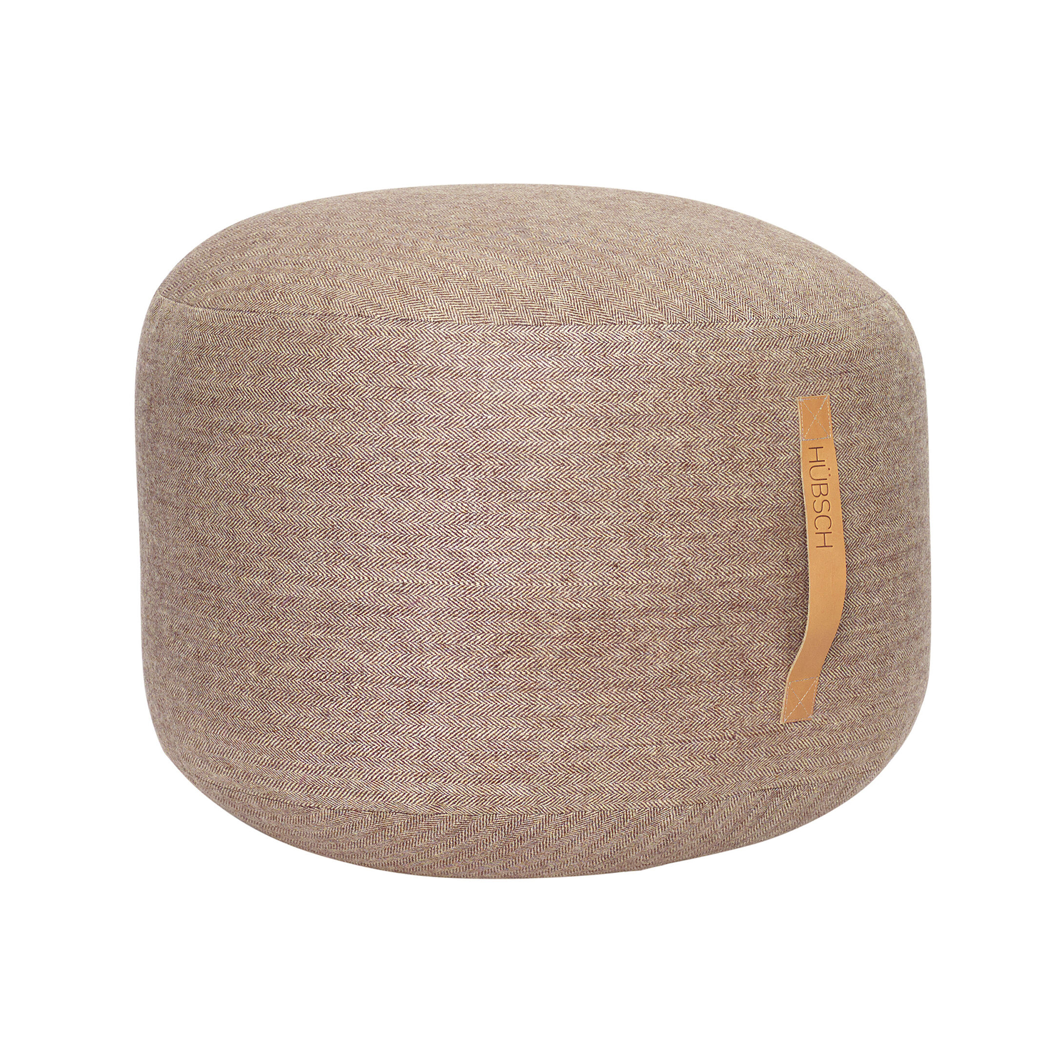 Hübsch Mochi Pouf Ø50 Braun