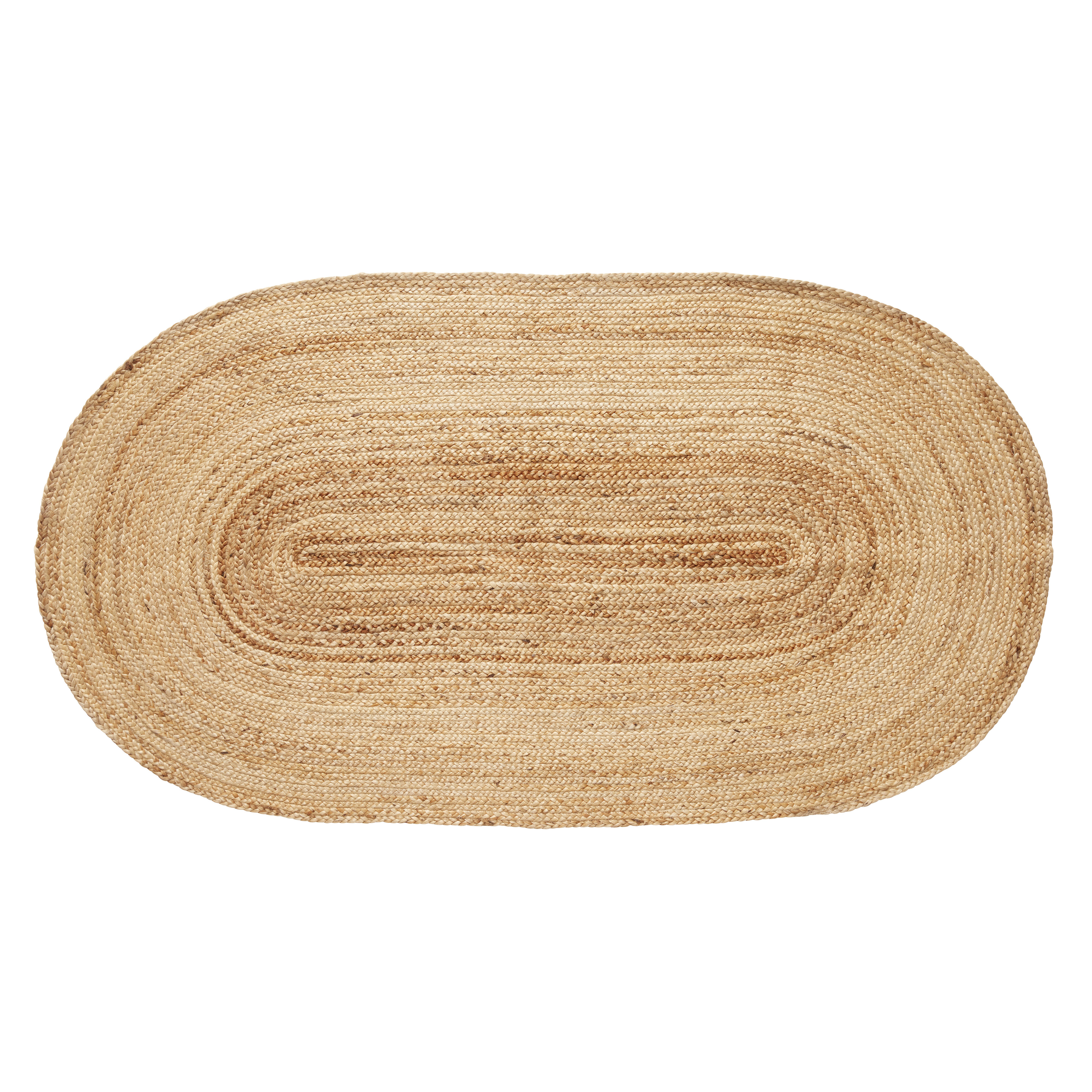 Hübsch Sage Teppich Oval Naturfarben