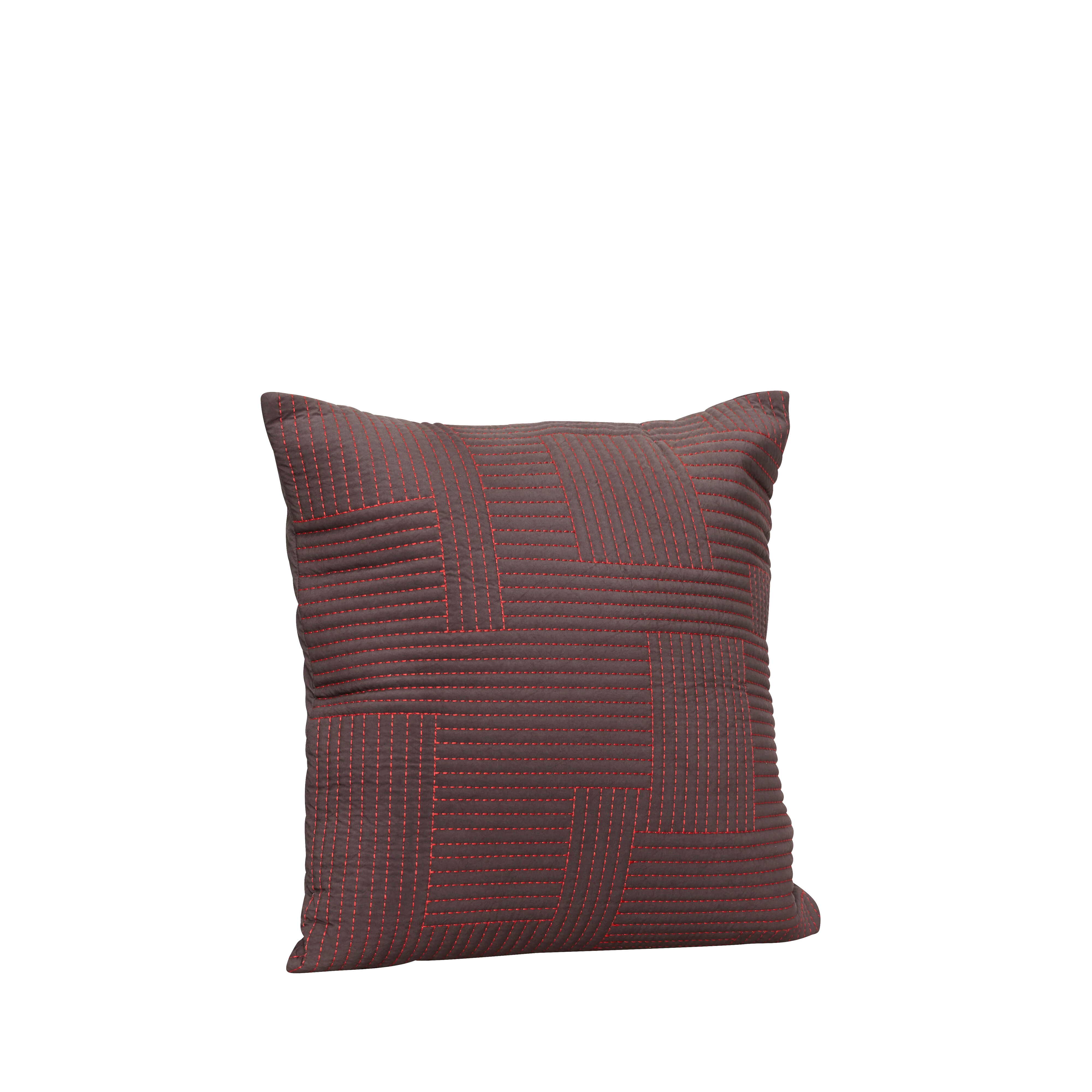 Hübsch Floy Kissen Braun/Rot
