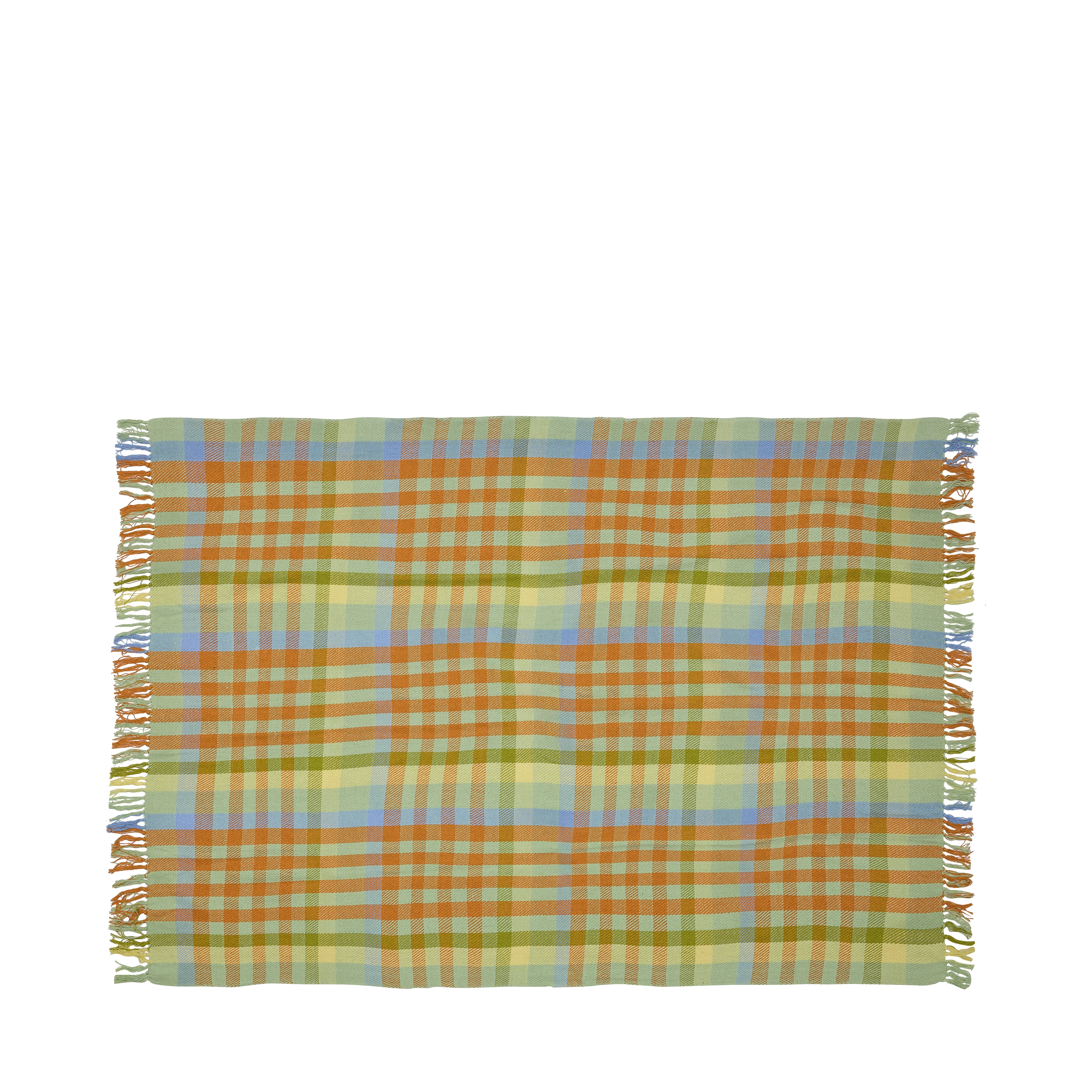 Hübsch Tarta Plaid Gul