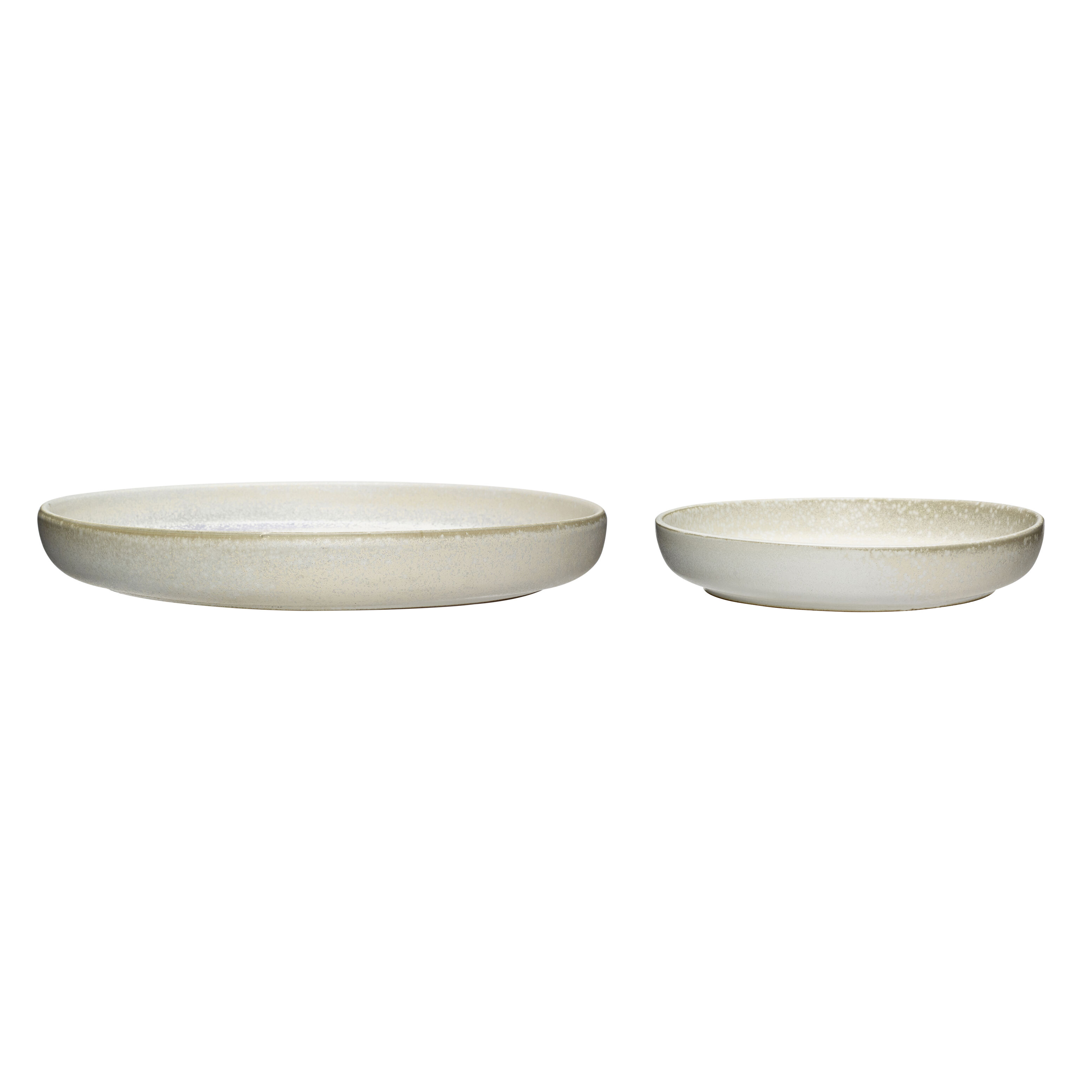 Hübsch Clay Platten Weiß (2er Set)