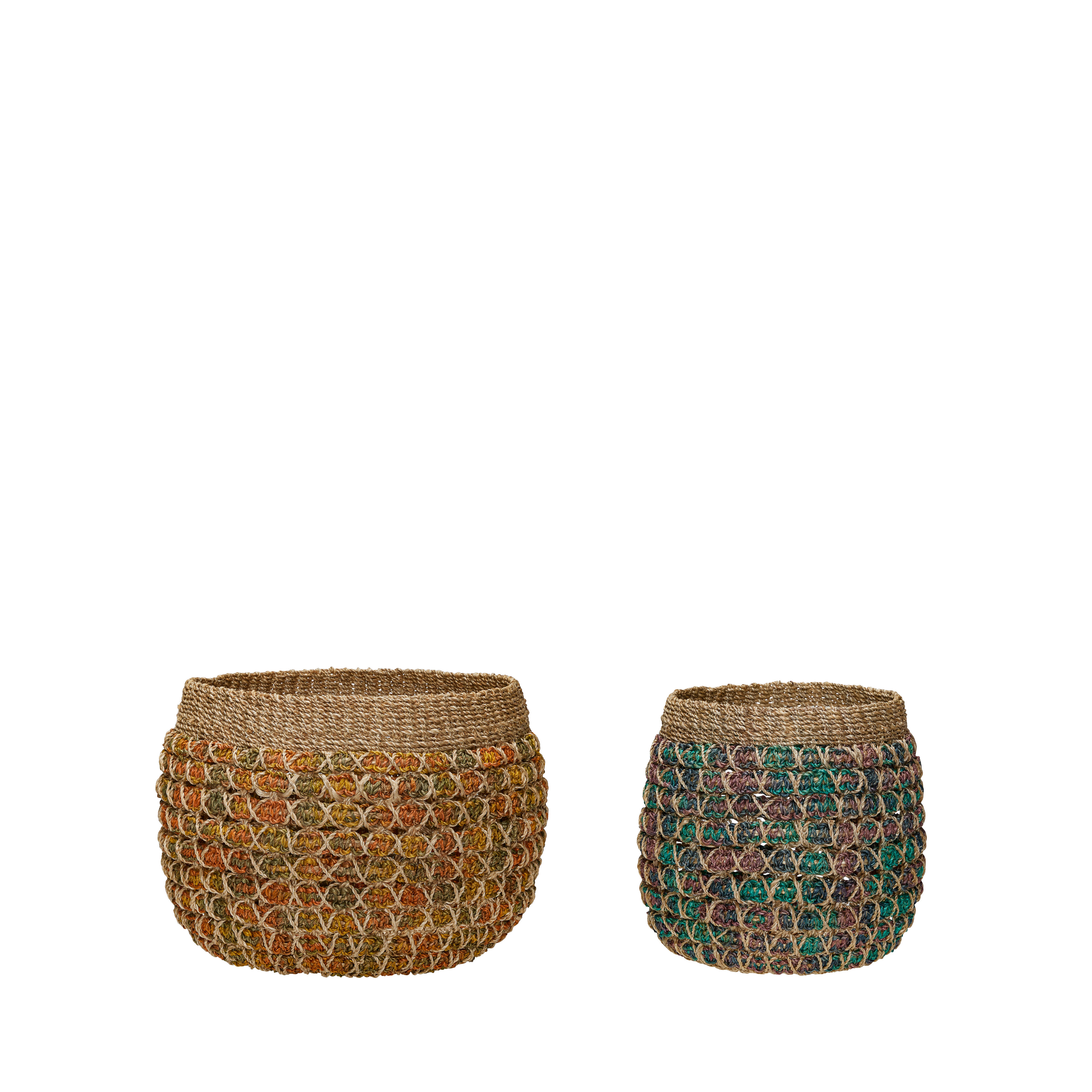 Hübsch Twist Körbe Multifarben (2er Set)