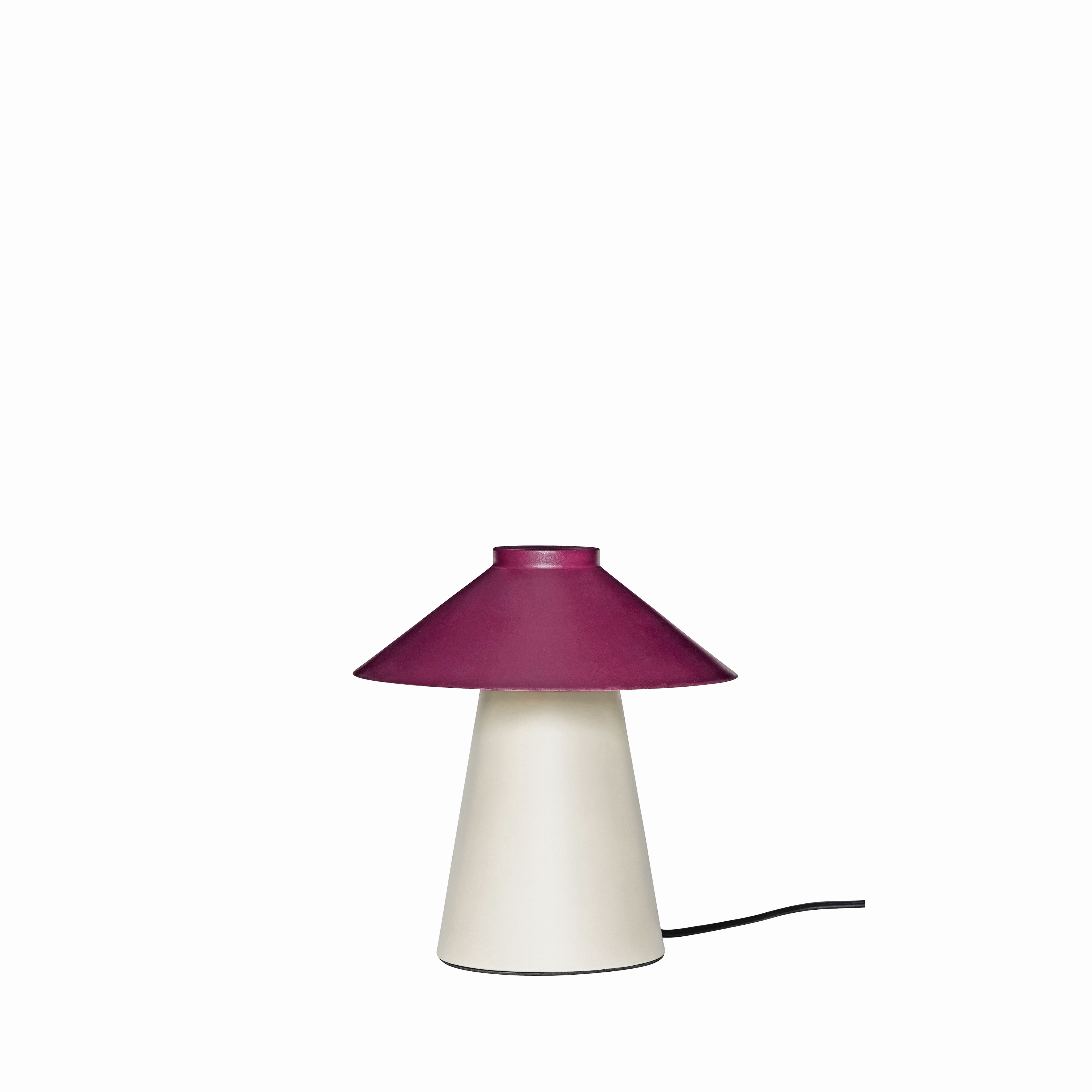 Hübsch Chipper Tischlampe Sandfarben/Burgundy