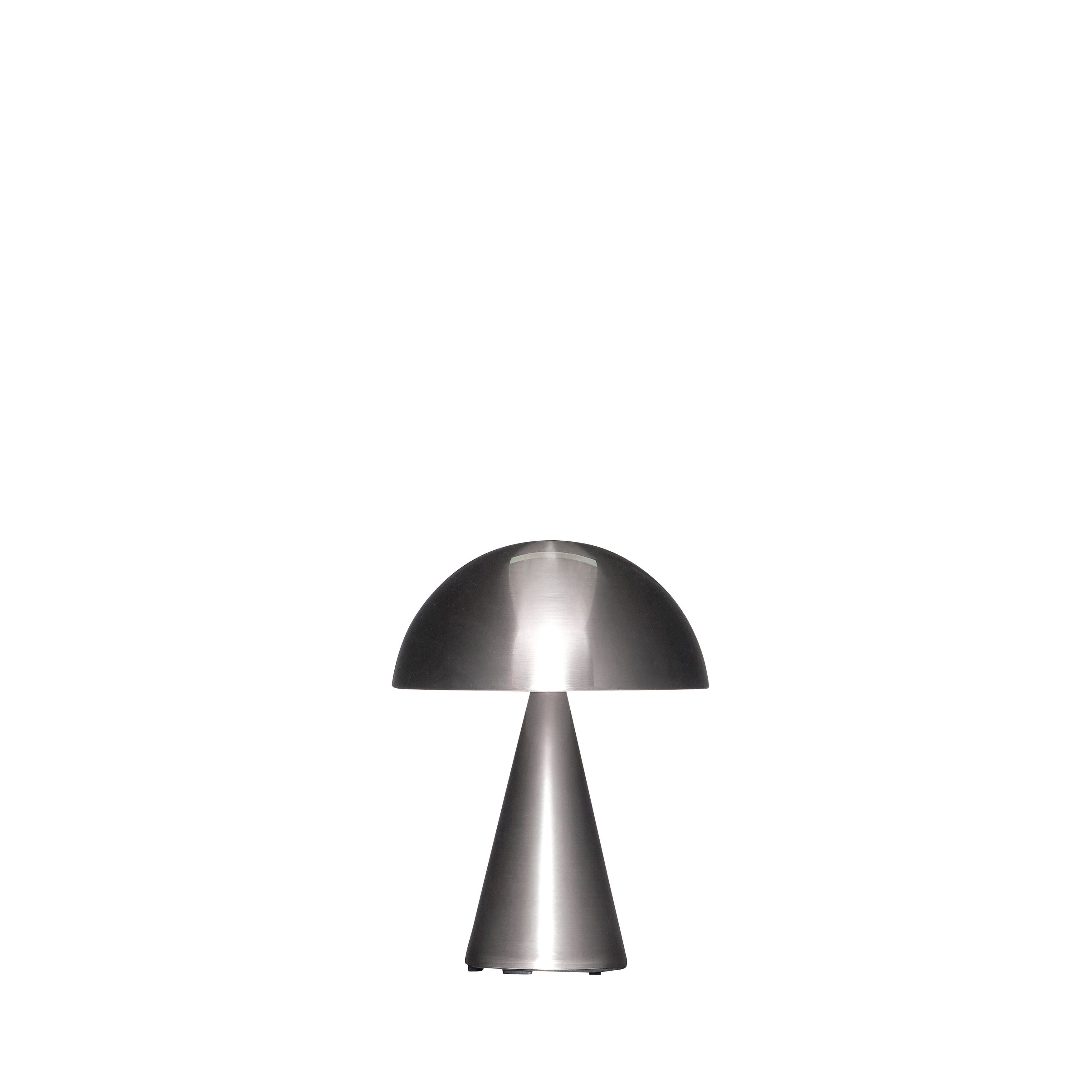 Hübsch Mush Tragbare Lampe Nickel