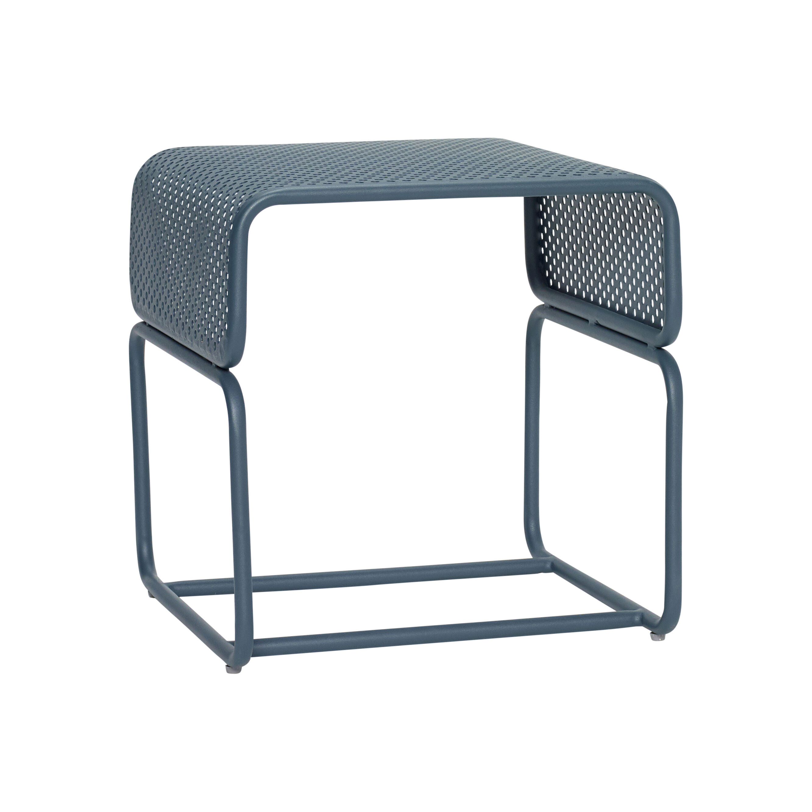 Hübsch Edge Table d'appoint Bleu pétrole