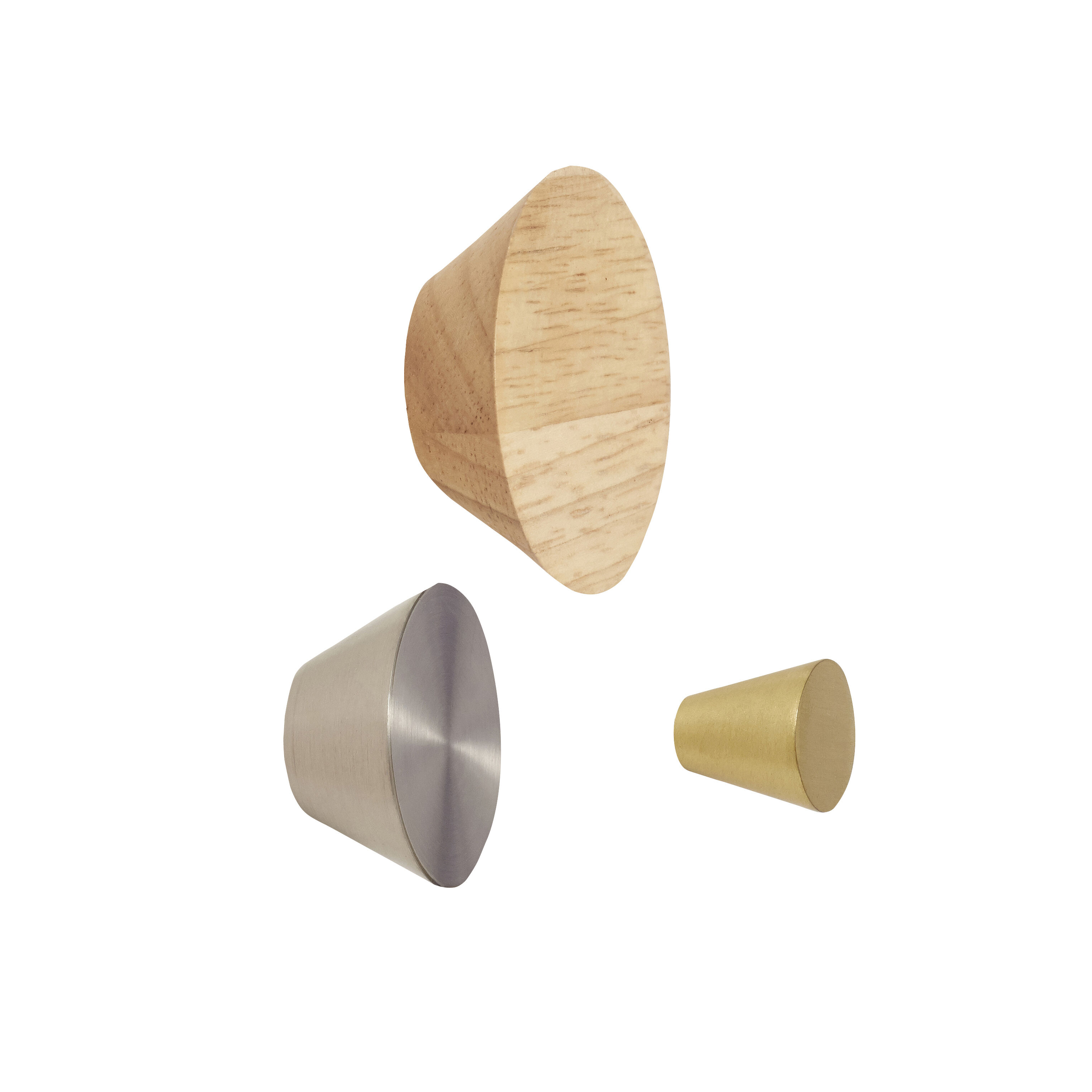 Hübsch Cone Haken Multifarben (3er Set)