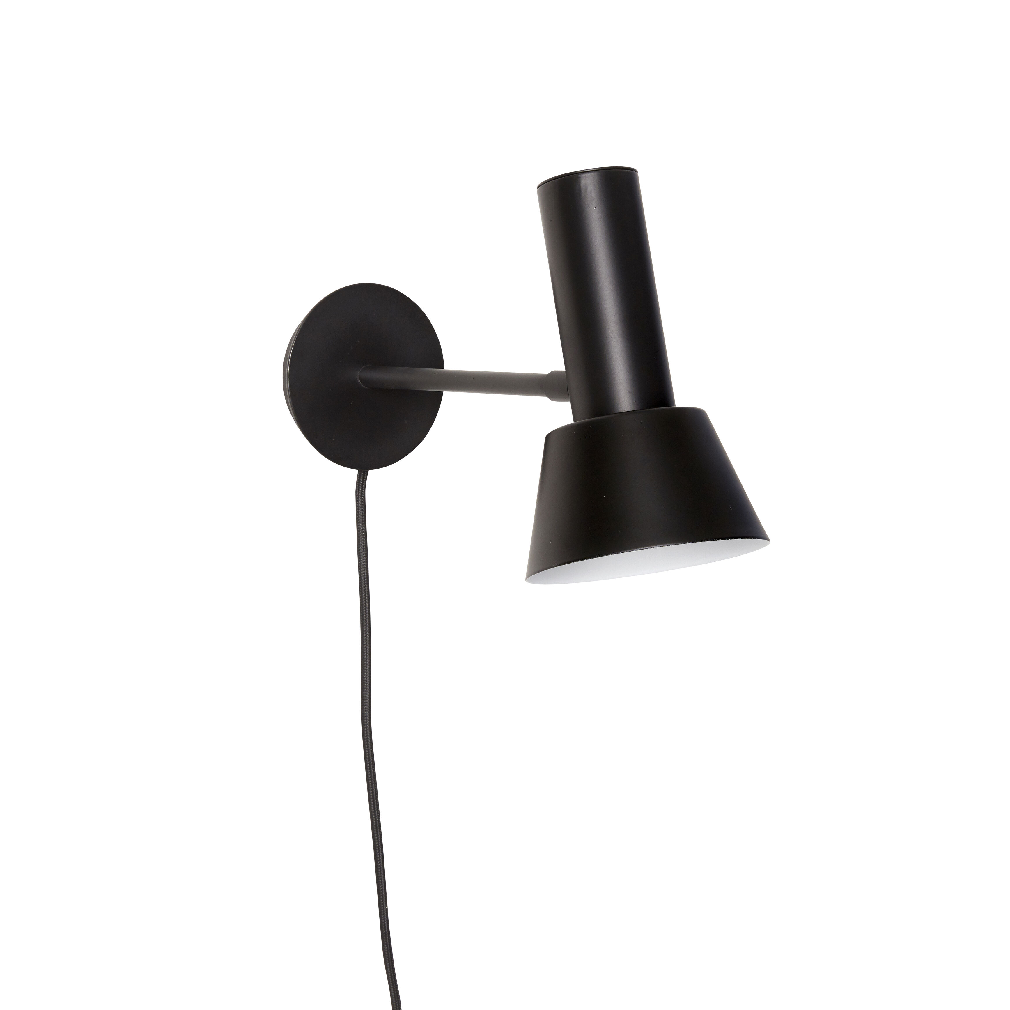 Hübsch Tap Wandleuchte Schwarz