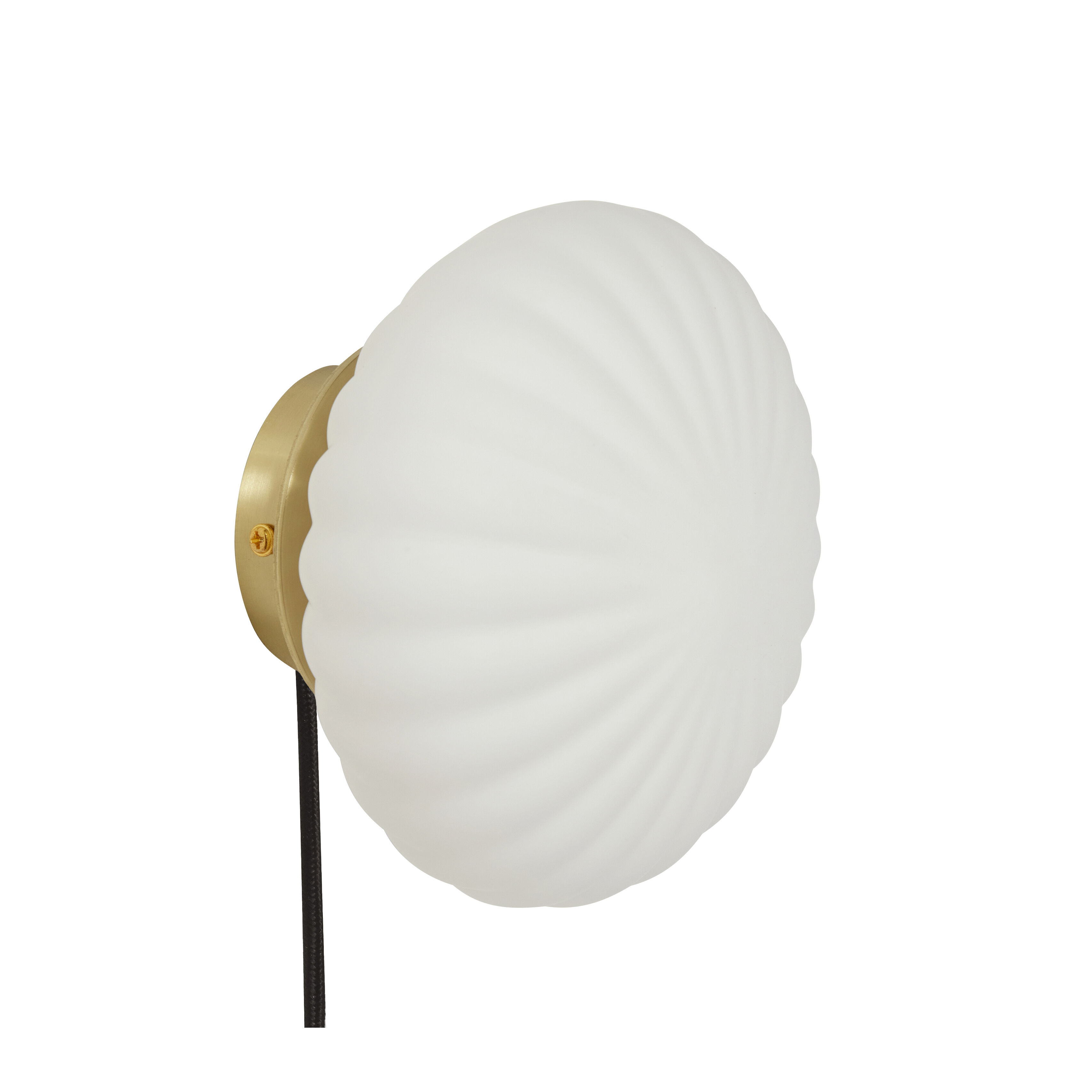 Hübsch Kumu Lampe Ø18 Weiß