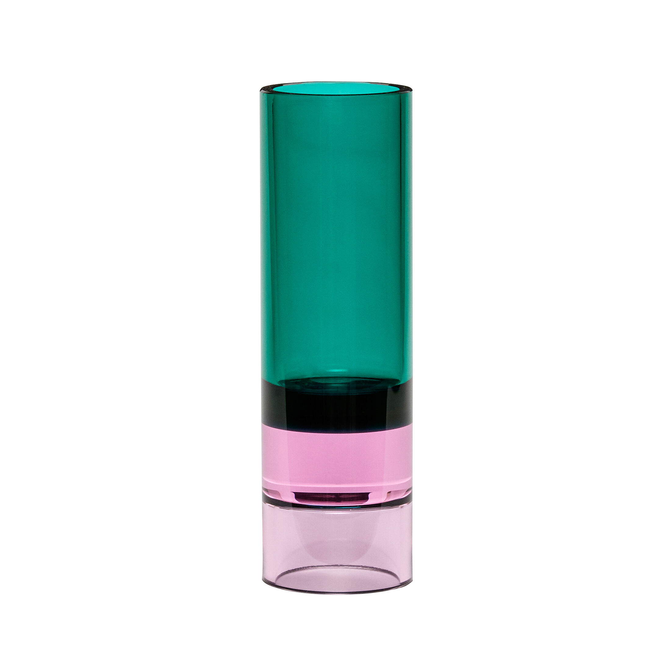 Hübsch Astro Teelichthalter Grün/Rosa
