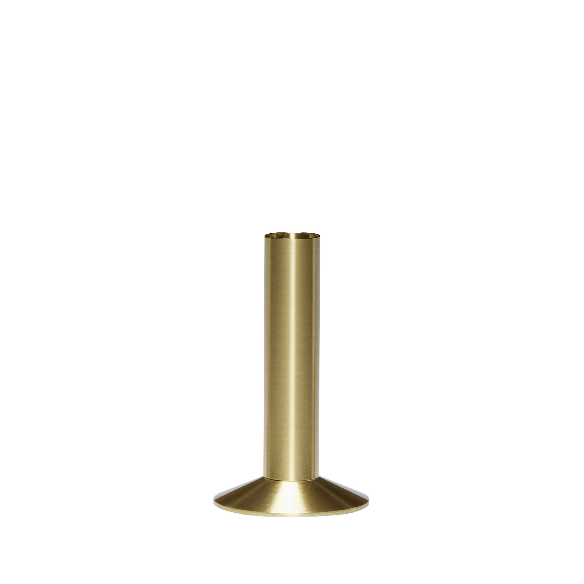 Hübsch Sleek Kerzenhalter Messingfarben